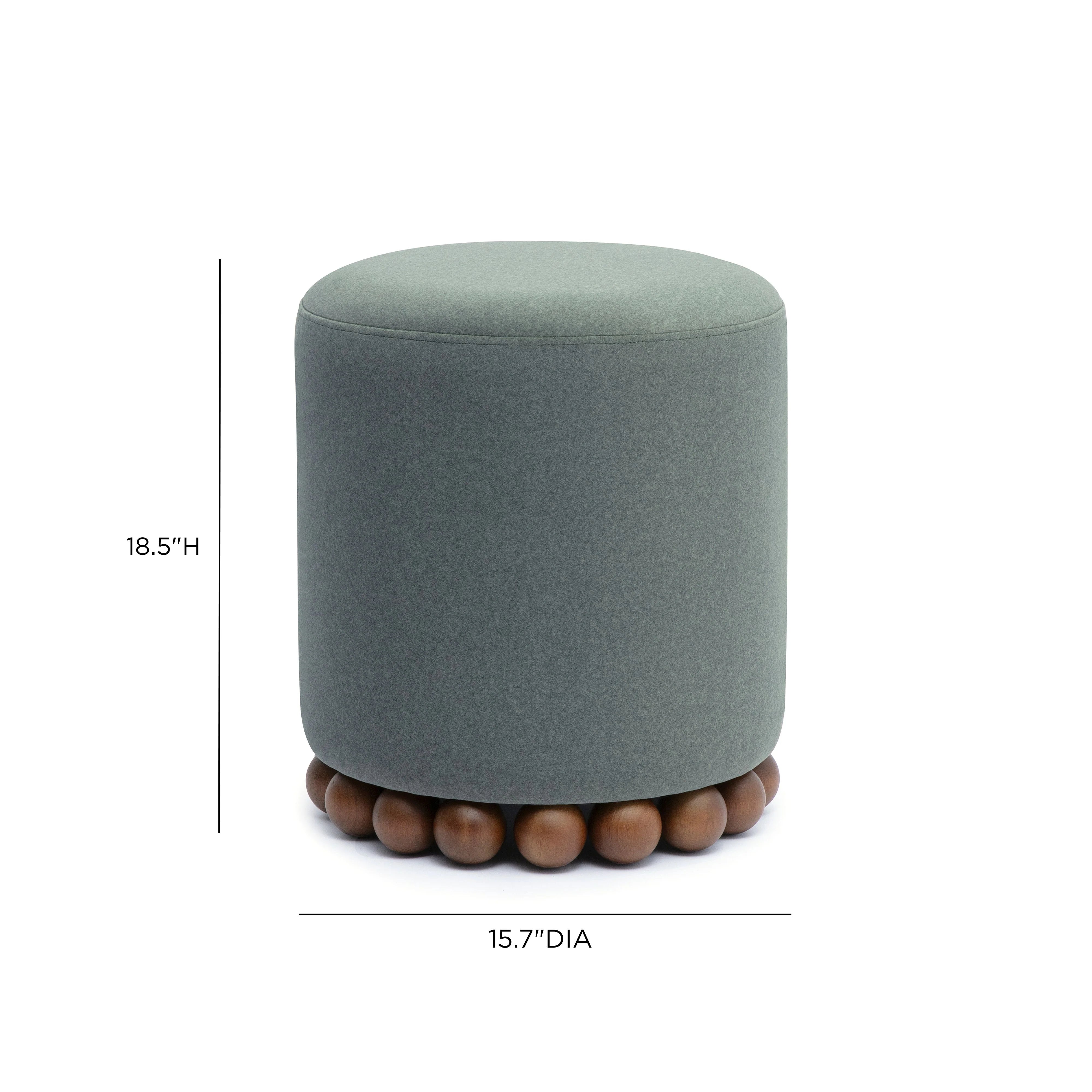 Dex Performance Vegan Mohair Ottoman
