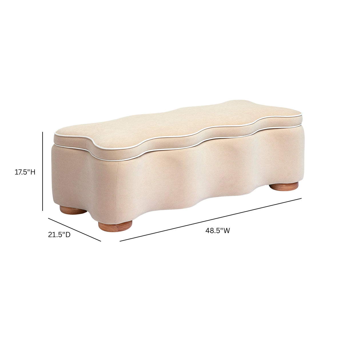 Thalia 48.5" Performance Velvet Storage Bench