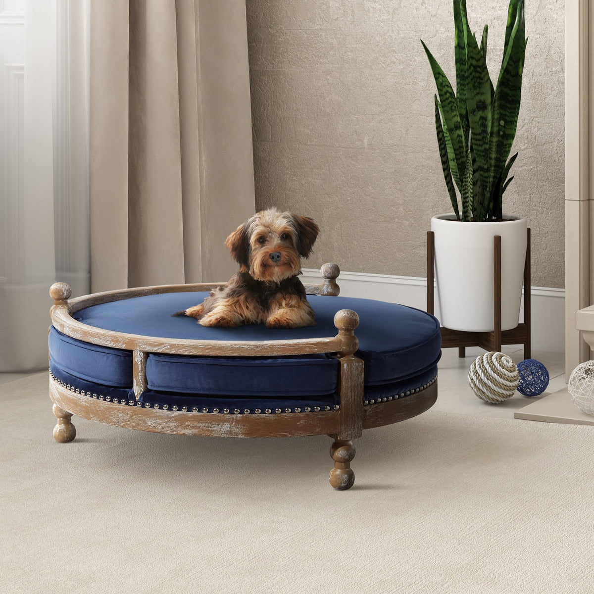 Lit pour animal de compagnie Hound Navy 