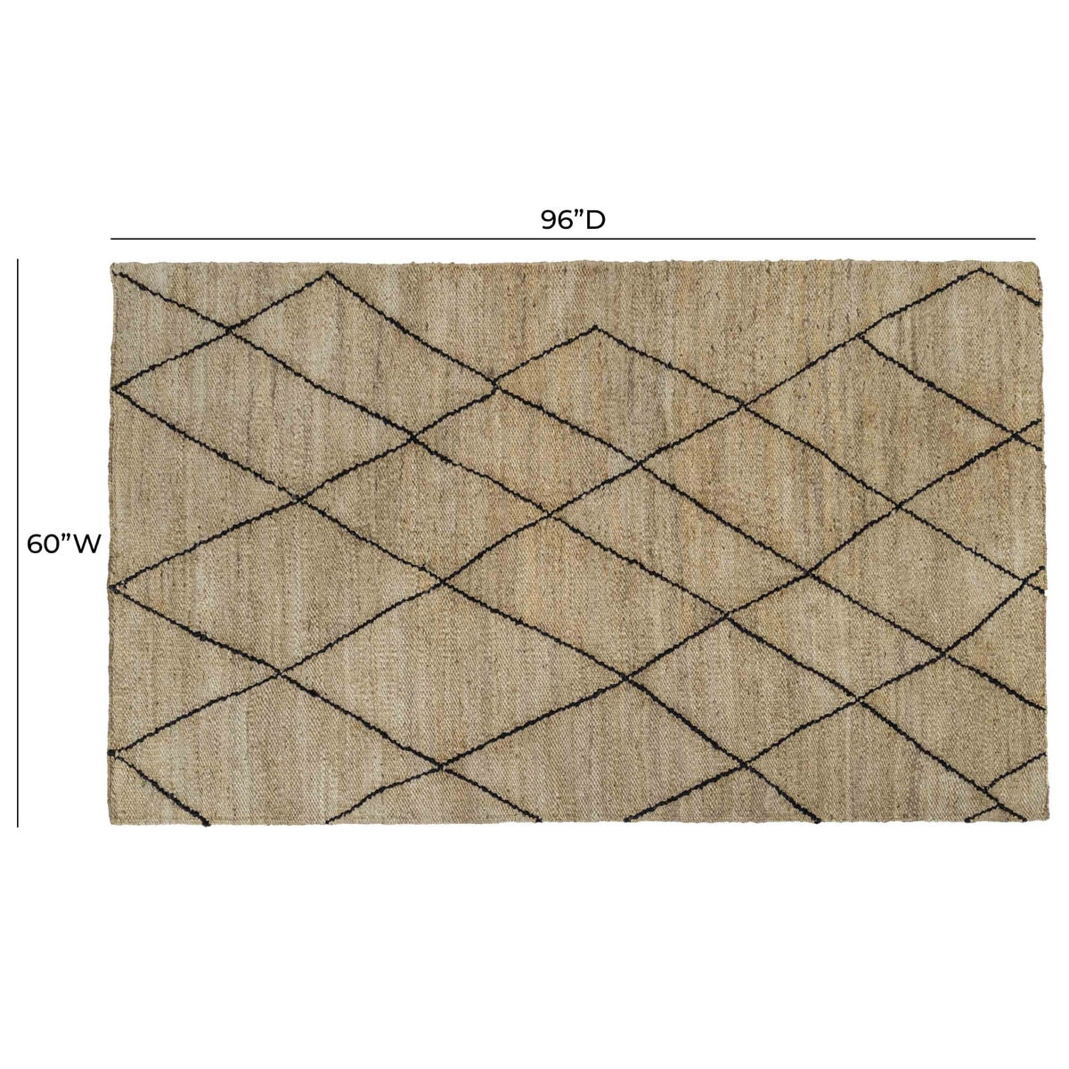 Crosshatch Natural 5' x 8' Area Rug