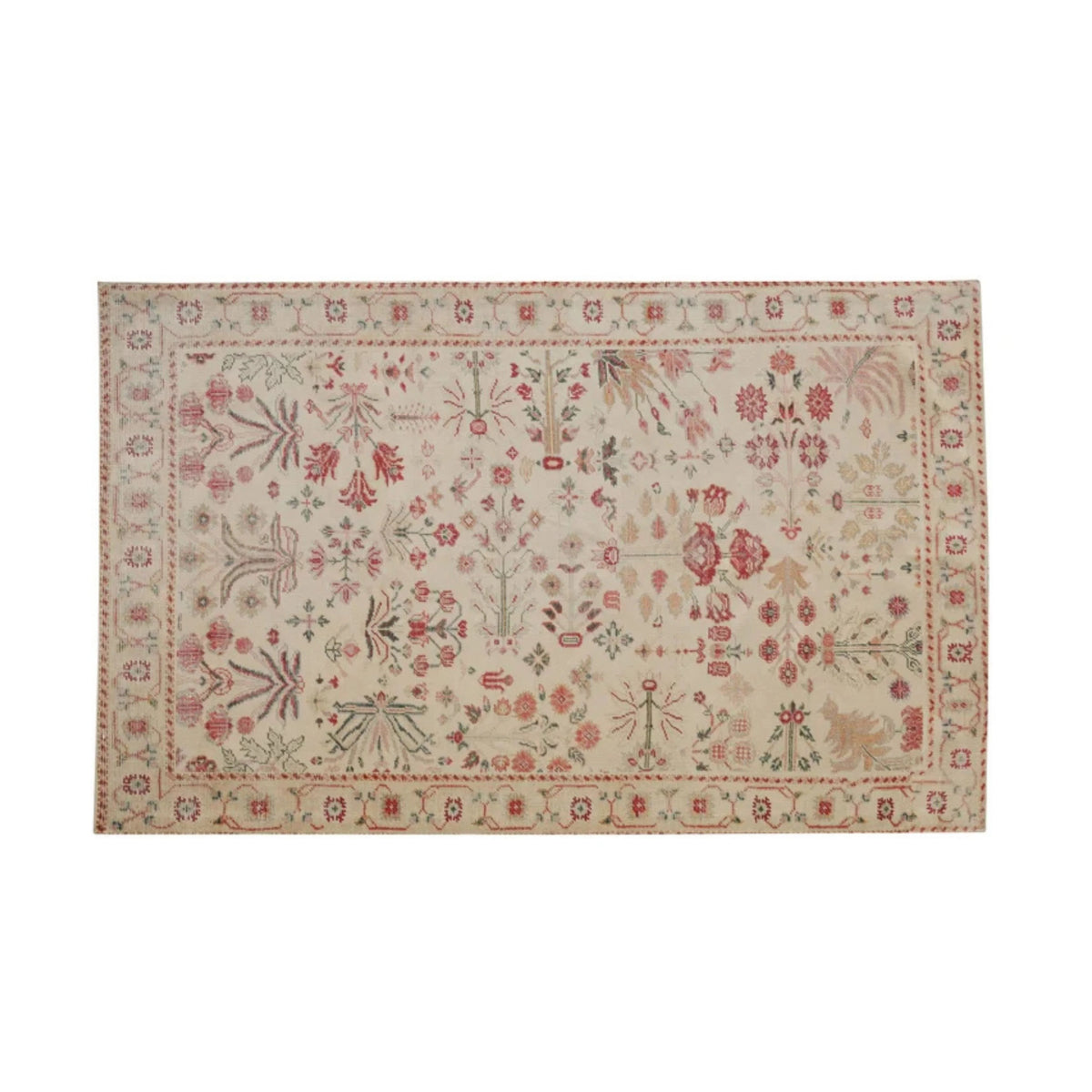 Jardin Hand Woven Wool Area Rug 5'X8'