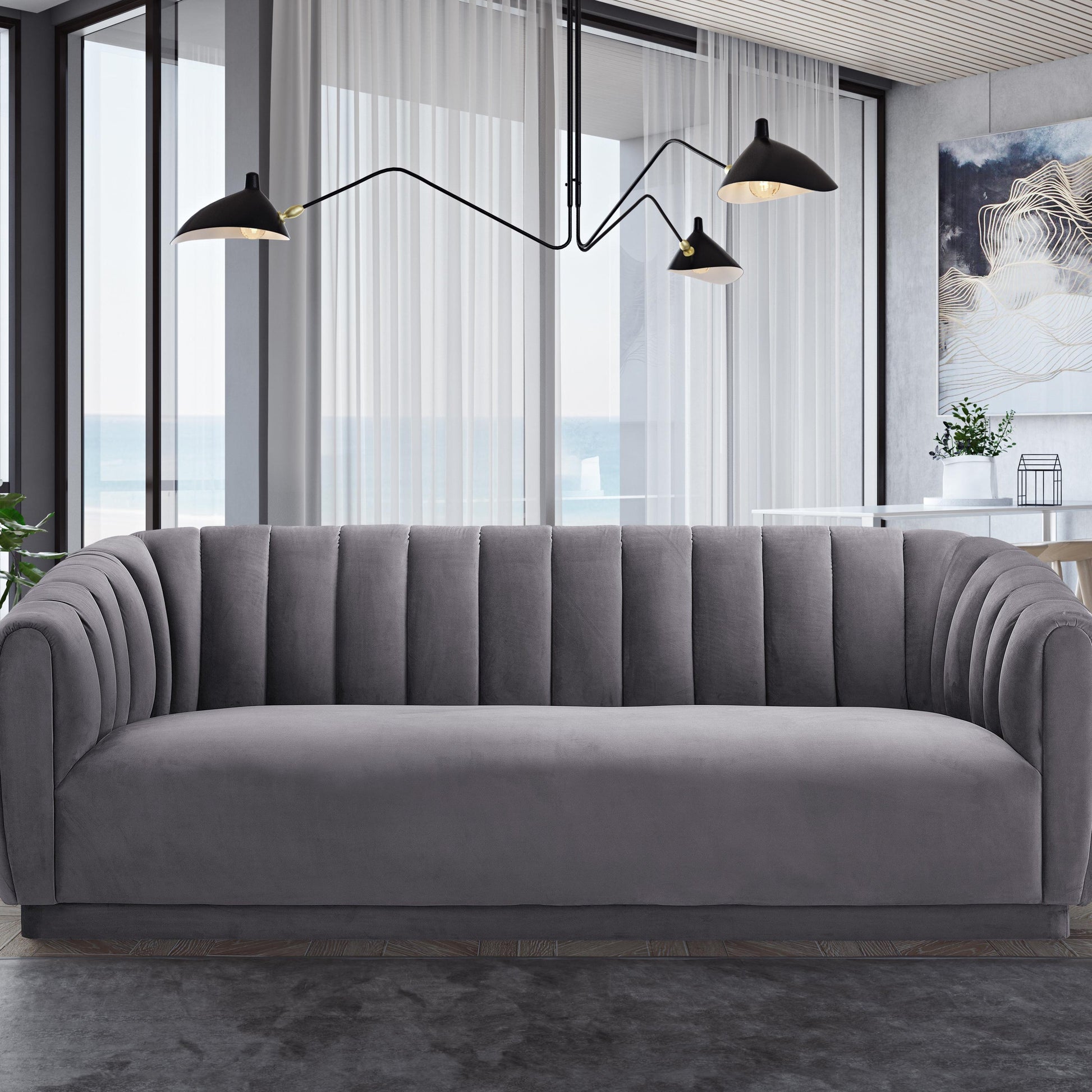 Arno Velvet Sofa