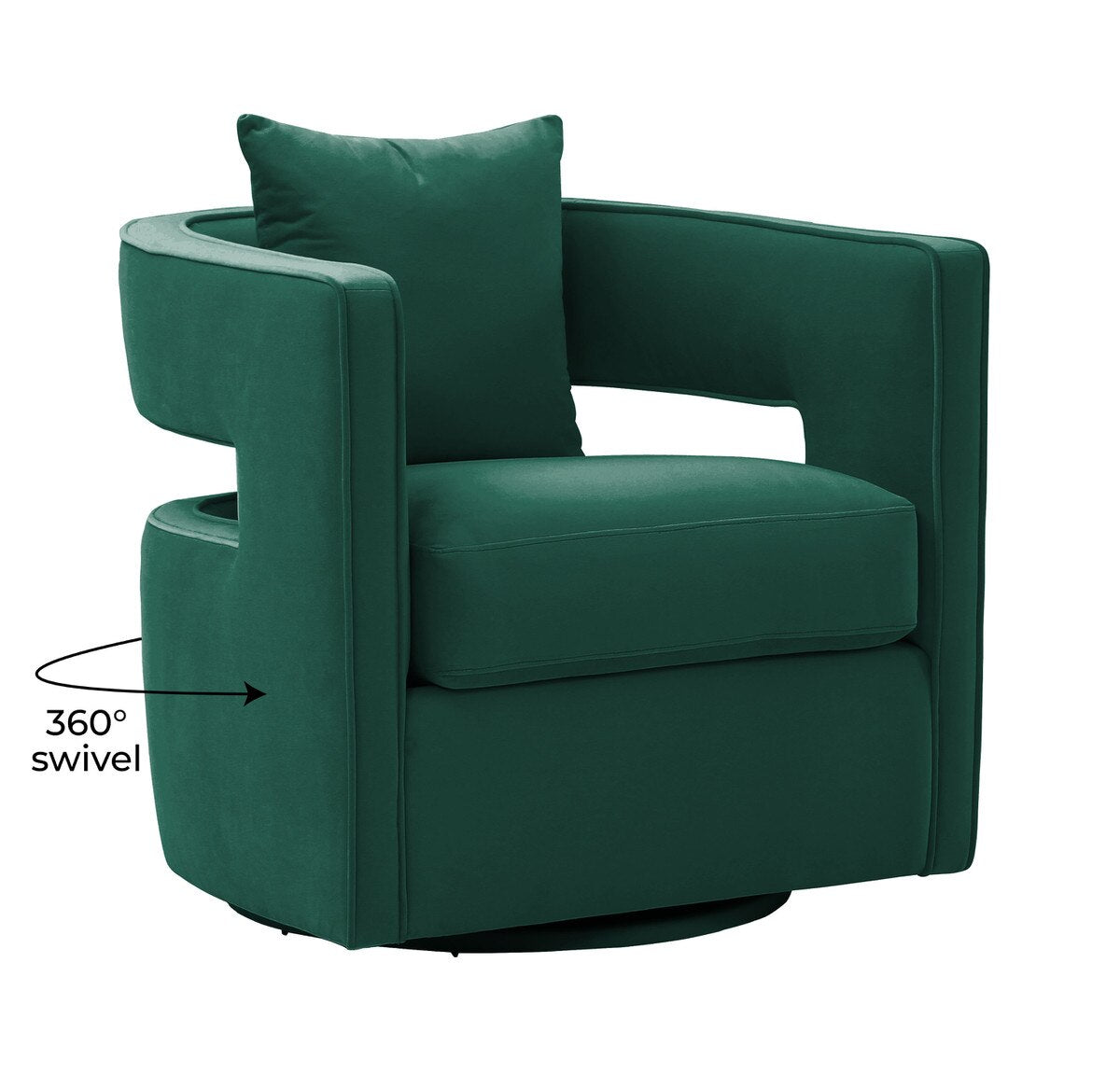 Kennedy Forest Green Swivel Chair