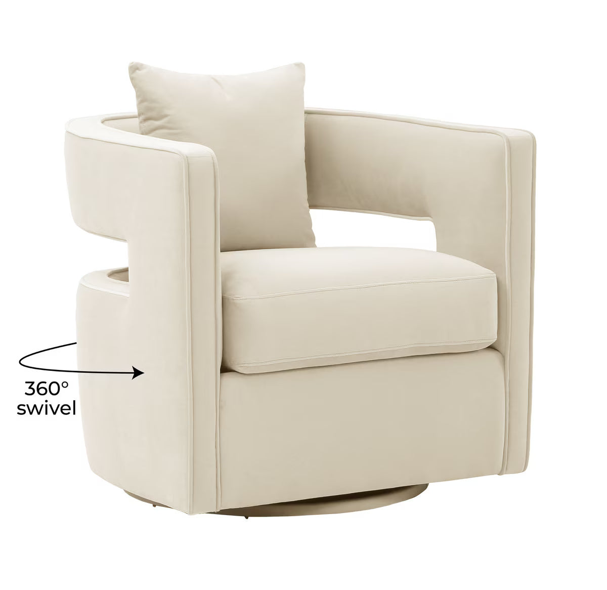 Kennedy Cream Swivel Chair