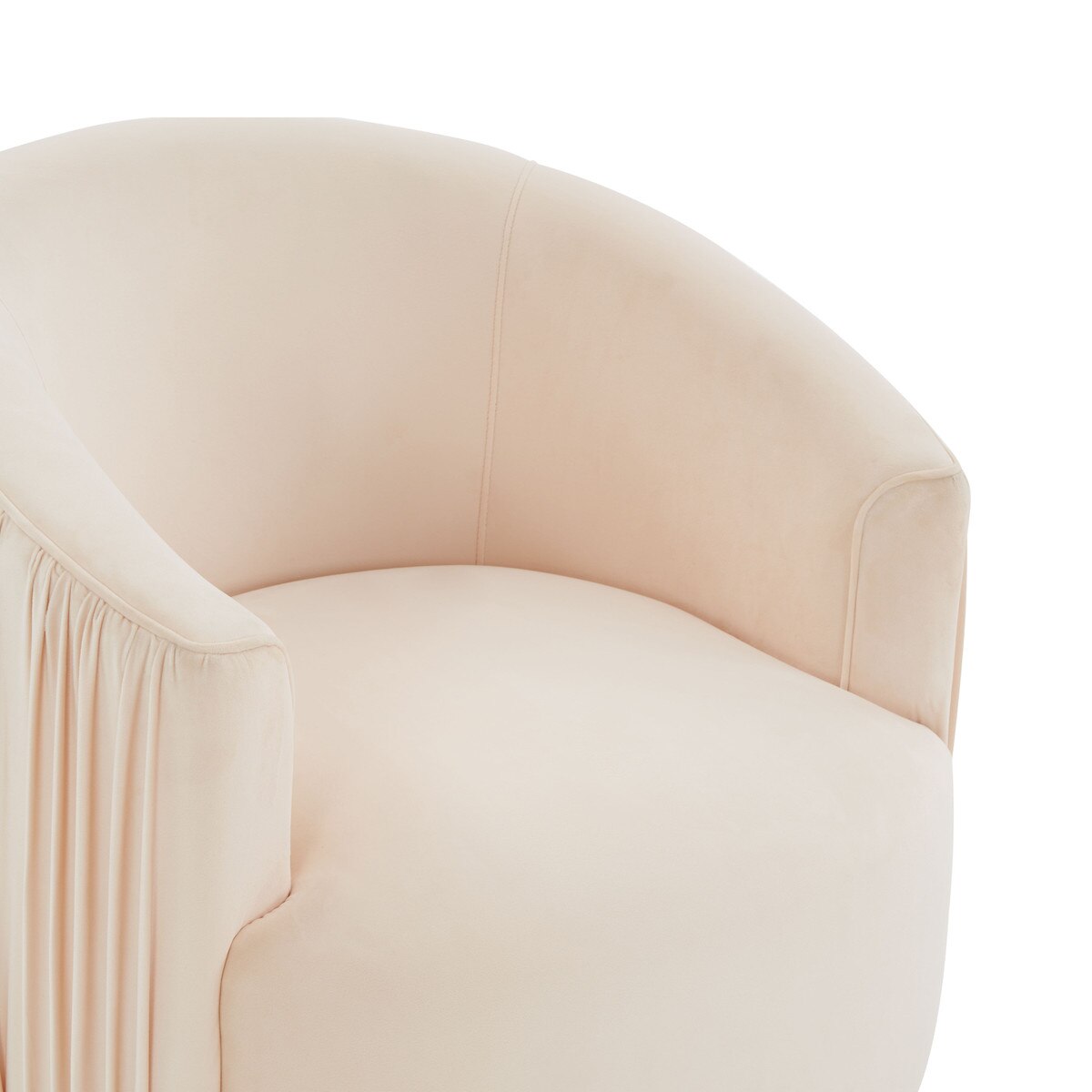 London Pesce Pleated Swivel Chair