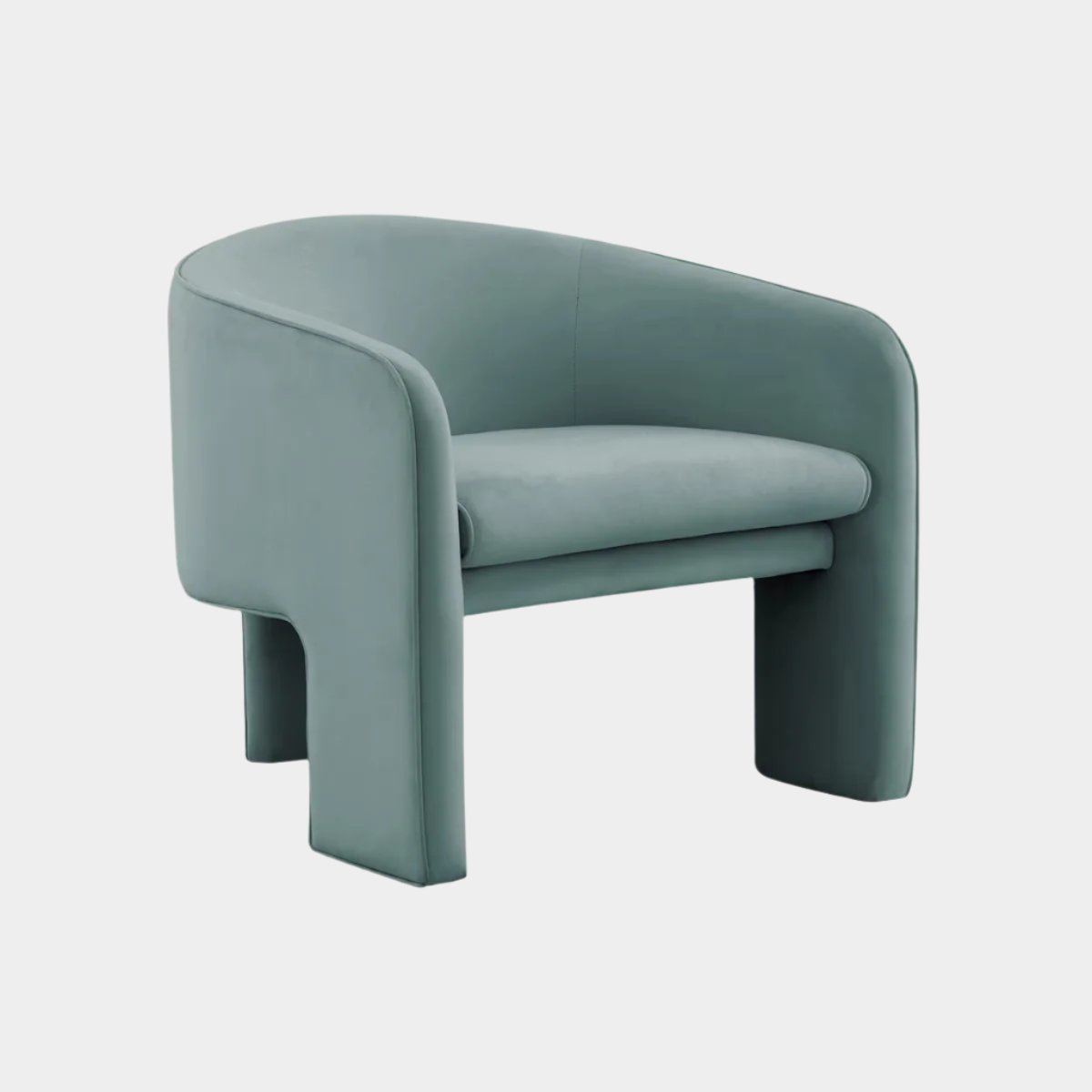 Fauteuil d'appoint en velours bleu marine Marla