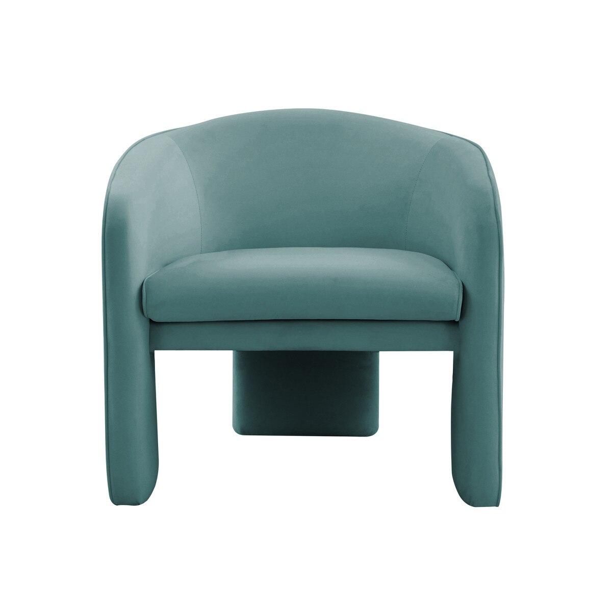 Fauteuil d'appoint en velours bleu marine Marla