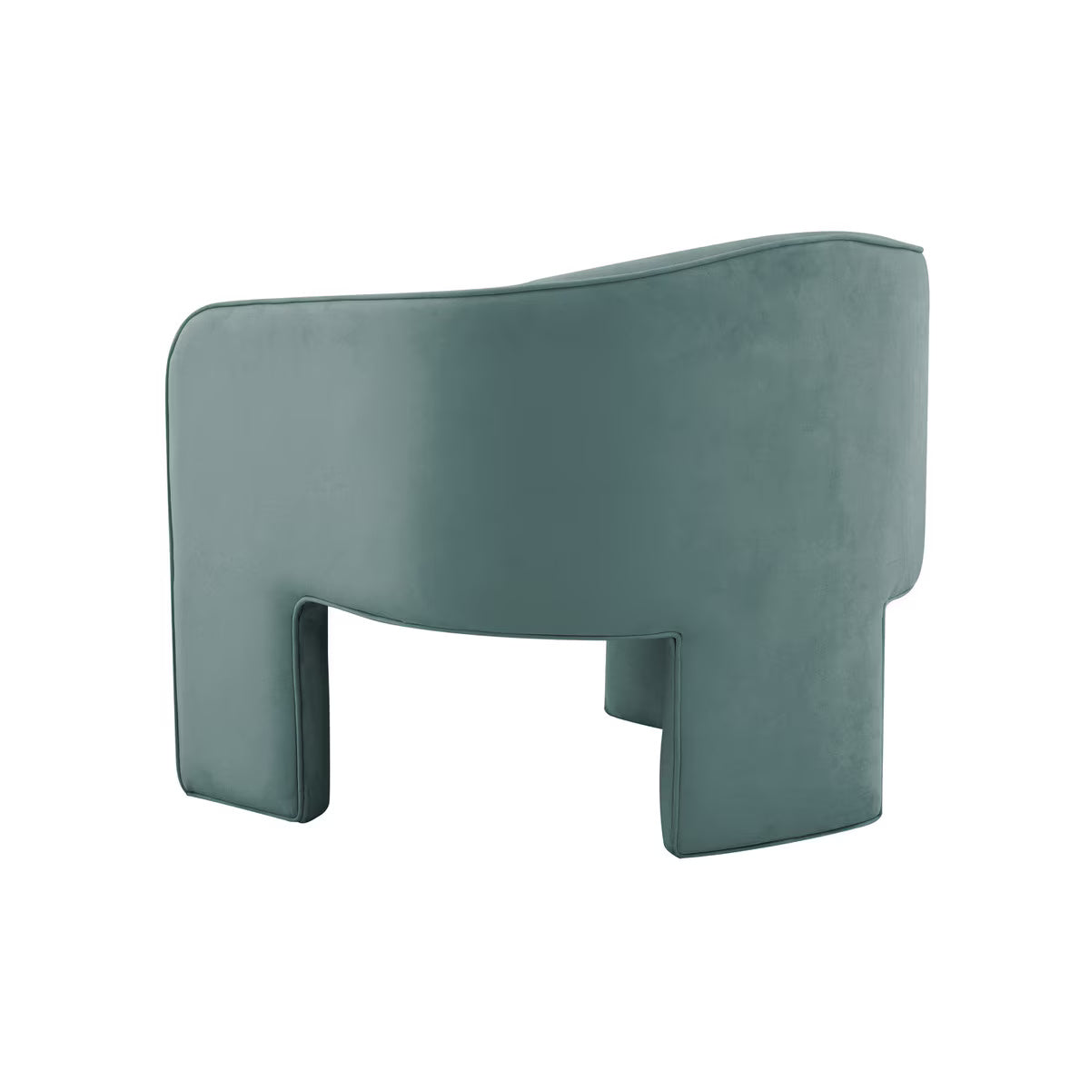 Fauteuil d'appoint en velours bleu marine Marla