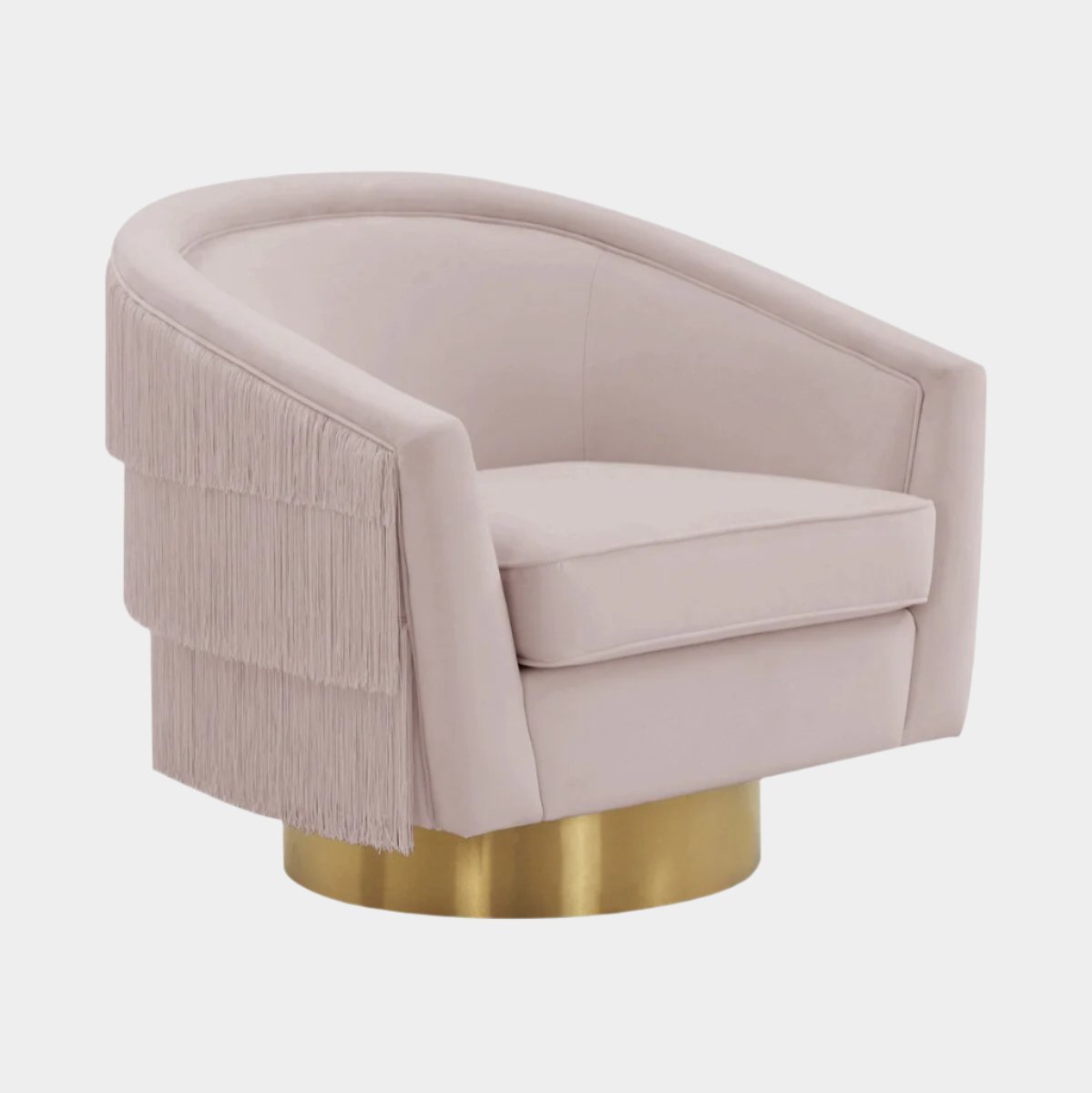 Flapper Blush Swivel Chair