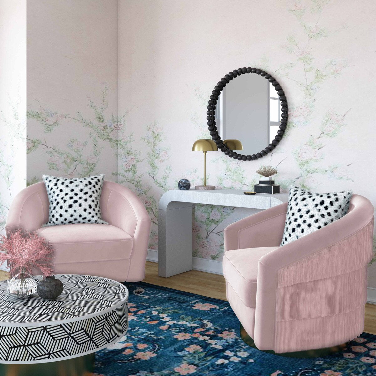 Chaise pivotante Flapper Blush 