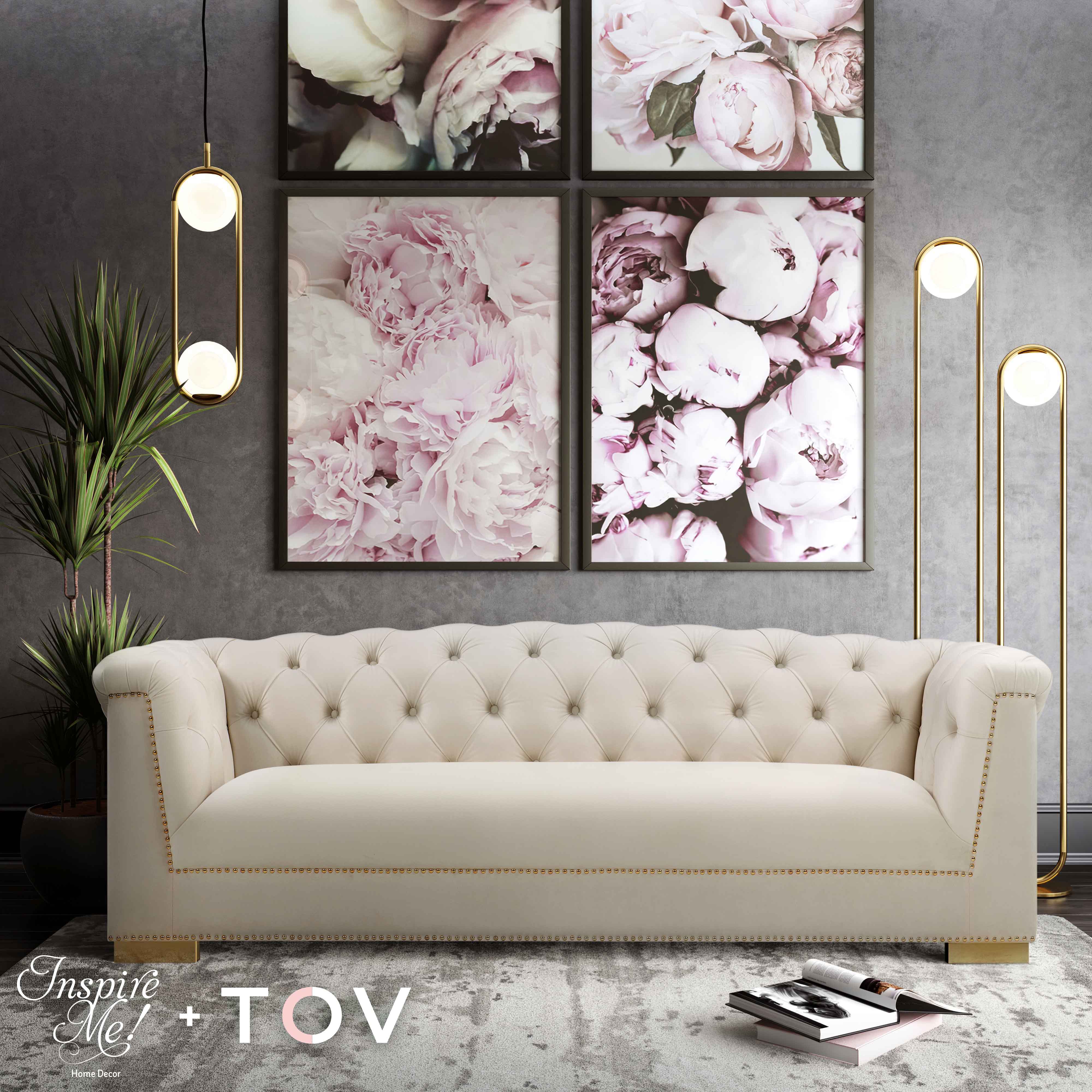 Canapé en velours Farah par Inspire Me! Décoration d'intérieur