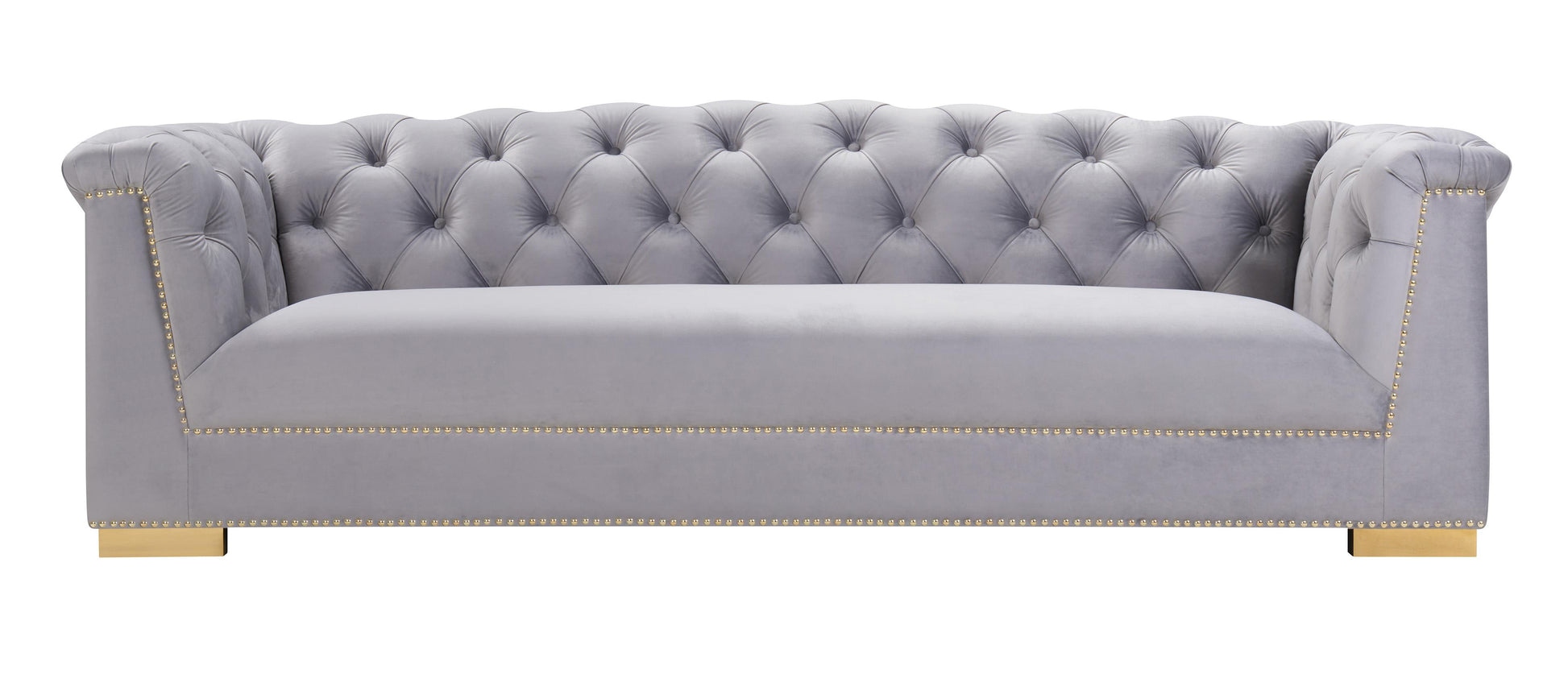 Farah Cream Velvet Sofa By Inspire Me! Home Decor