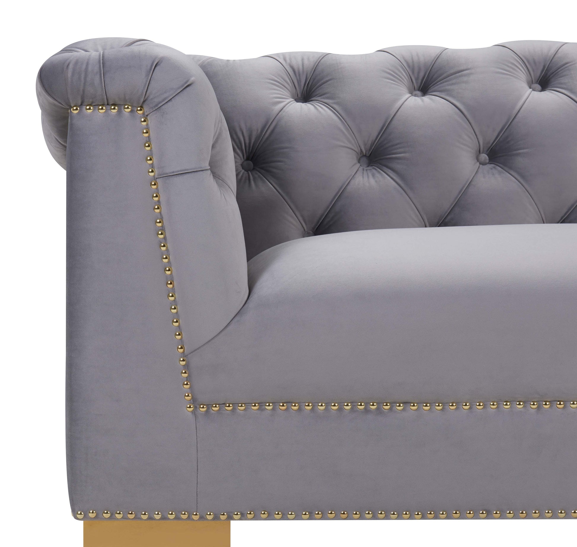 Farah Cream Velvet Sofa By Inspire Me! Home Decor