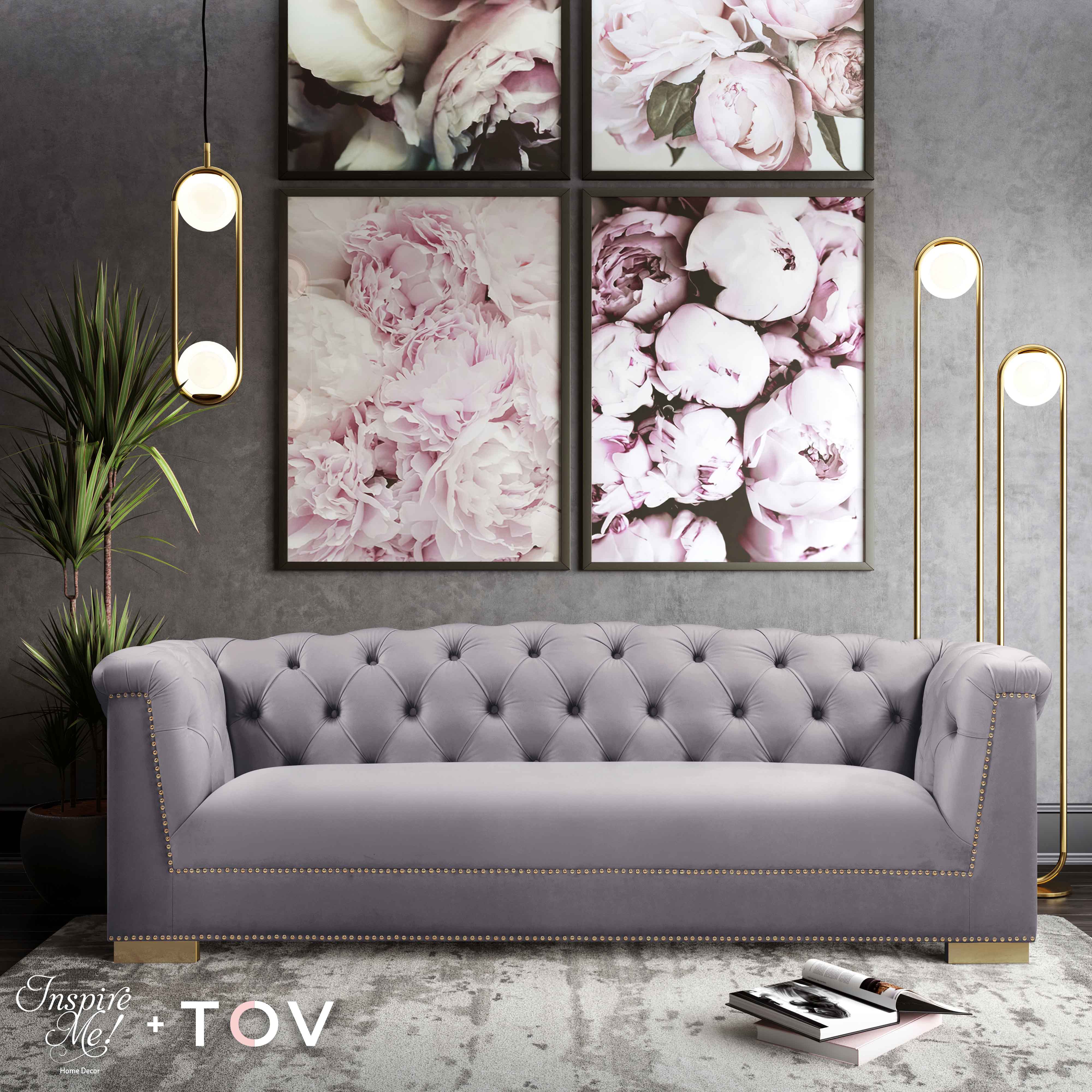 Canapé en velours Farah par Inspire Me! Décoration d'intérieur