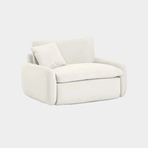 Rachelle Cream Performance Velvet Lounge Chair