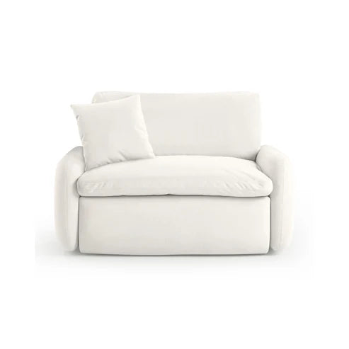 Rachelle Cream Performance Velvet Lounge Chair