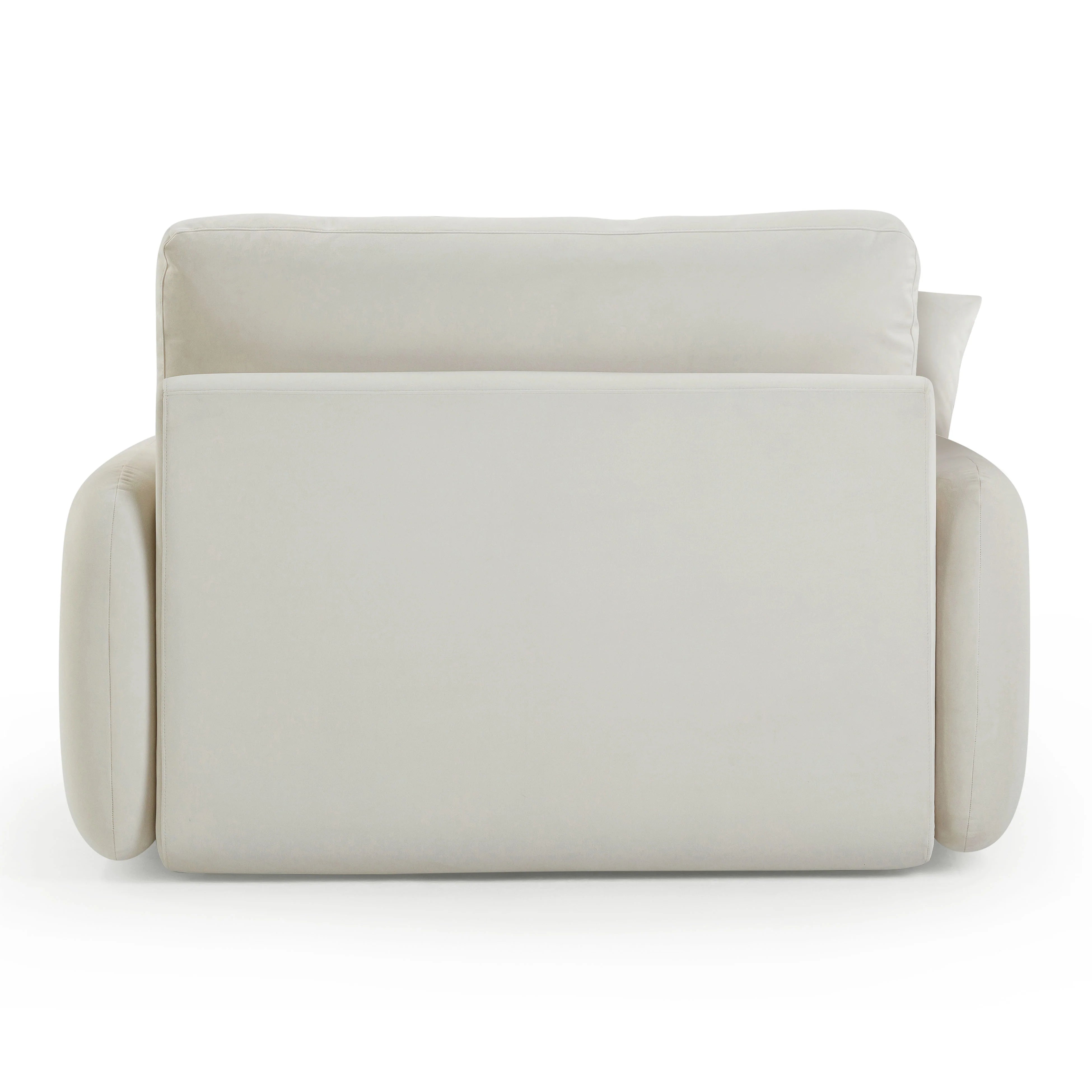 Rachelle Cream Performance Velvet Lounge Chair