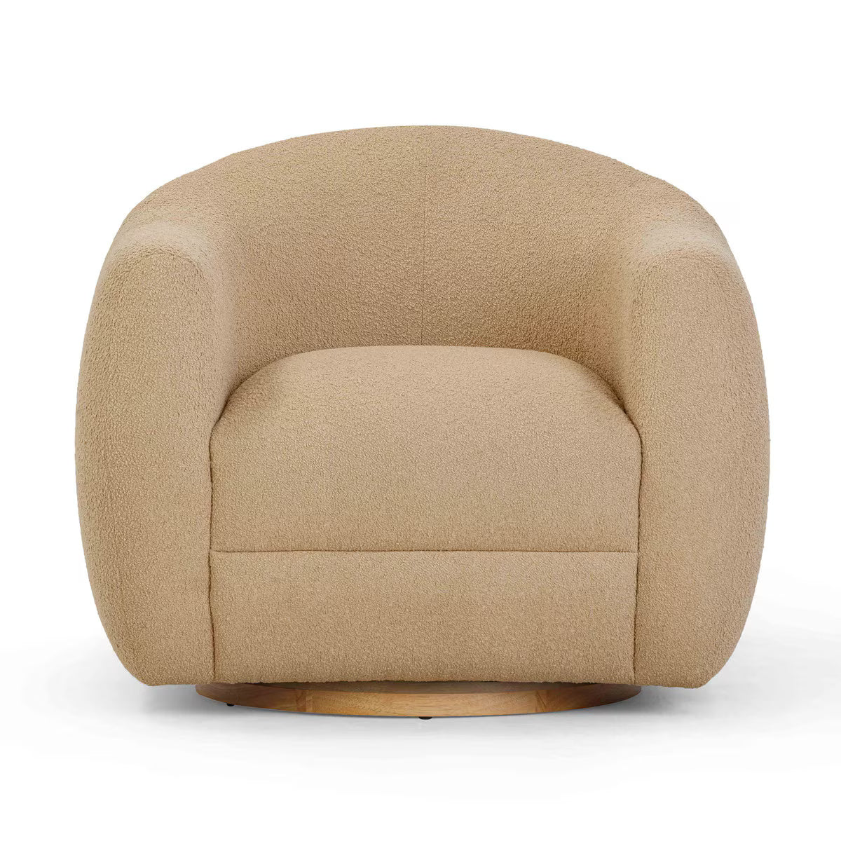 Judy Honey Boucle Swivel Chair