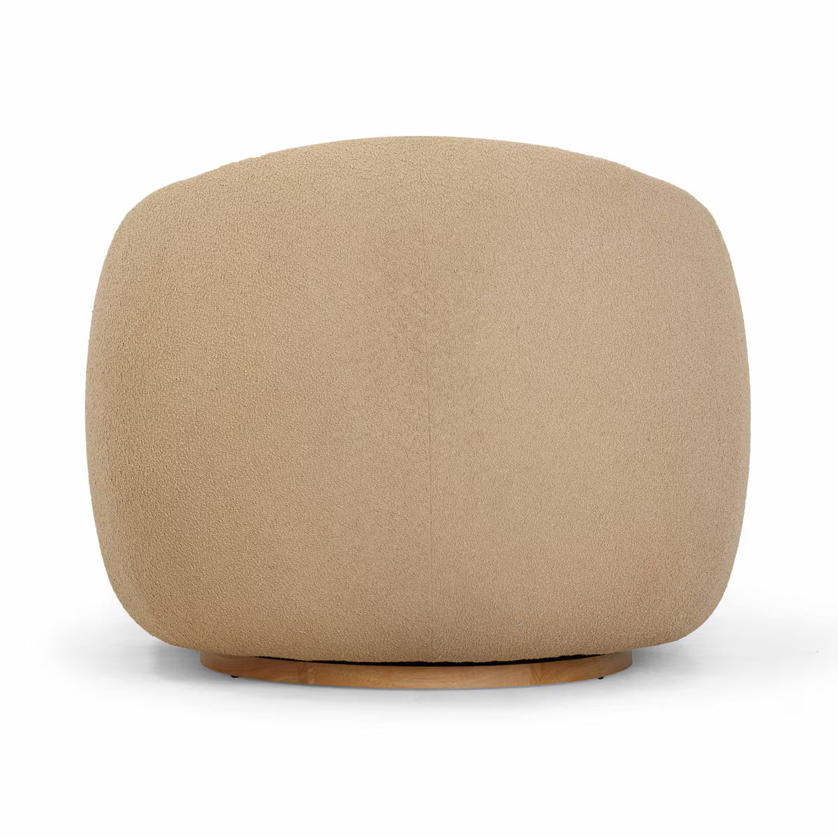 Judy Honey Boucle Swivel Chair