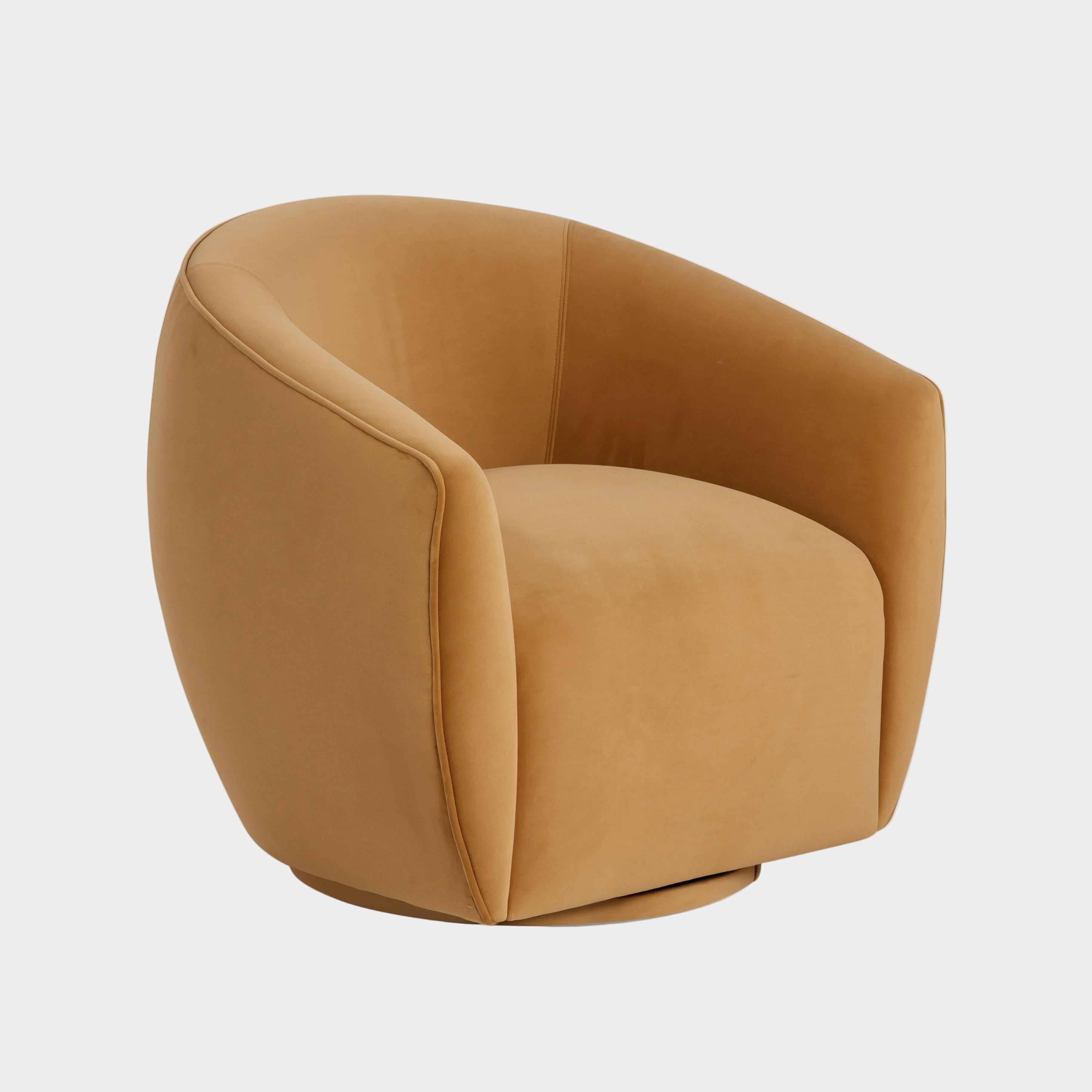 Jordan Performance Velvet Swivel Accent Chair