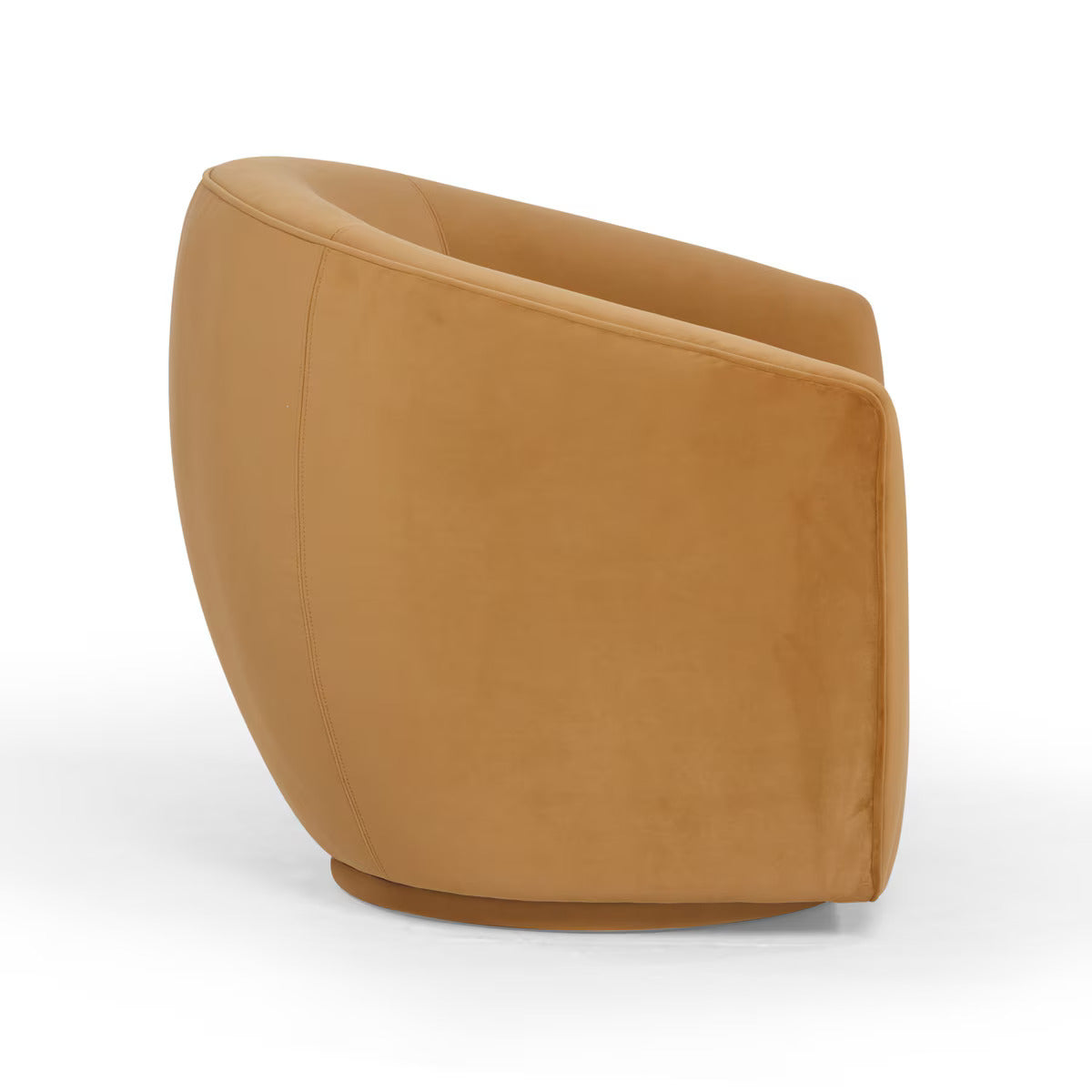 Jordan Tan Velvet Swivel Chair