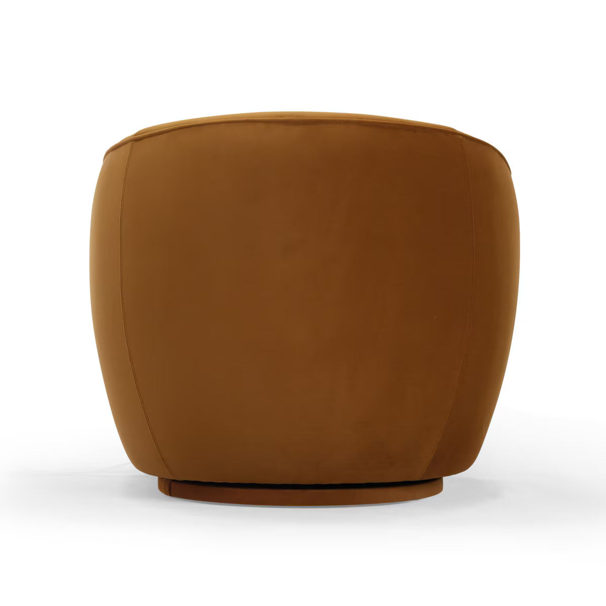 Jordan Cognac Velvet Swivel Chair