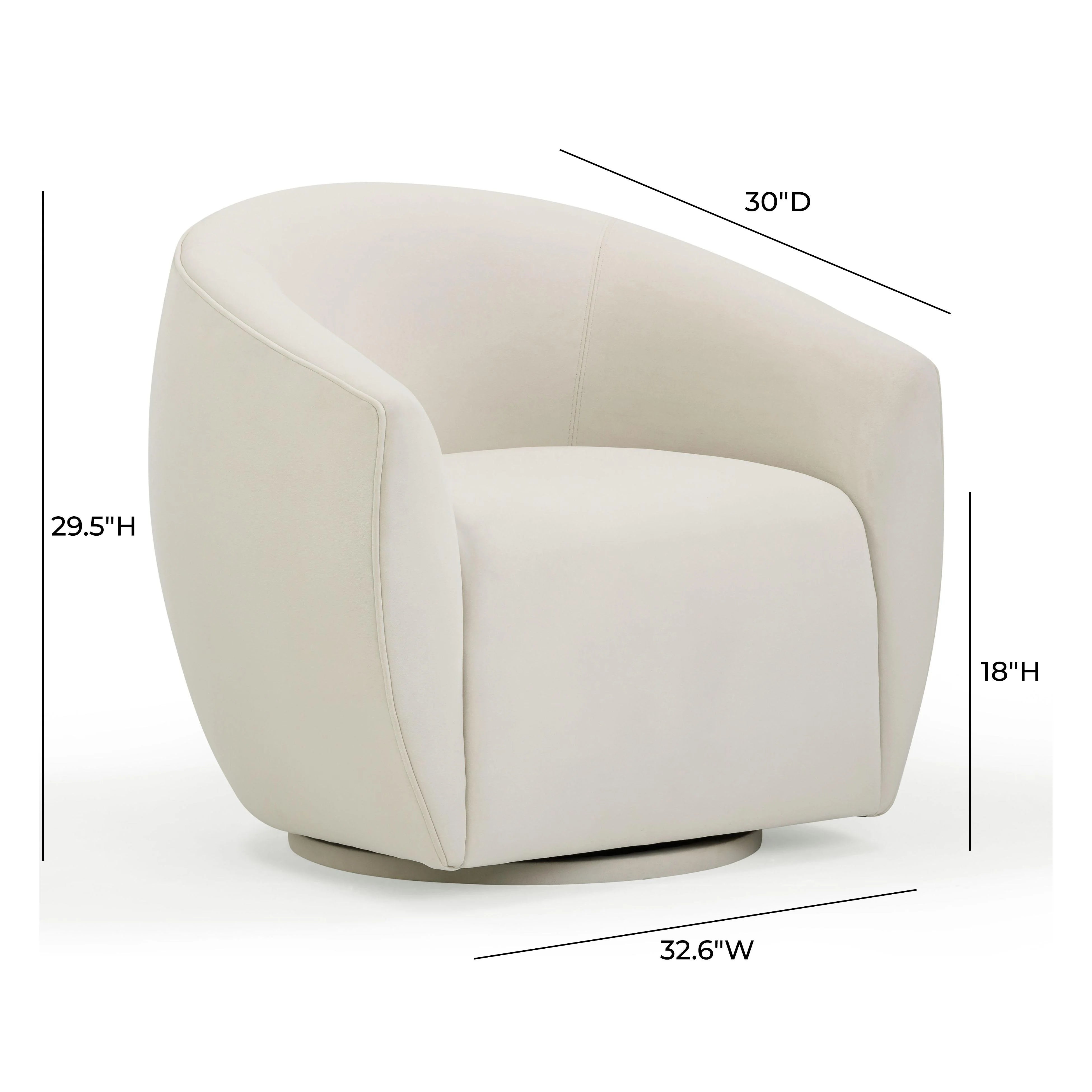 Jordan Performance Velvet Swivel Accent Chair
