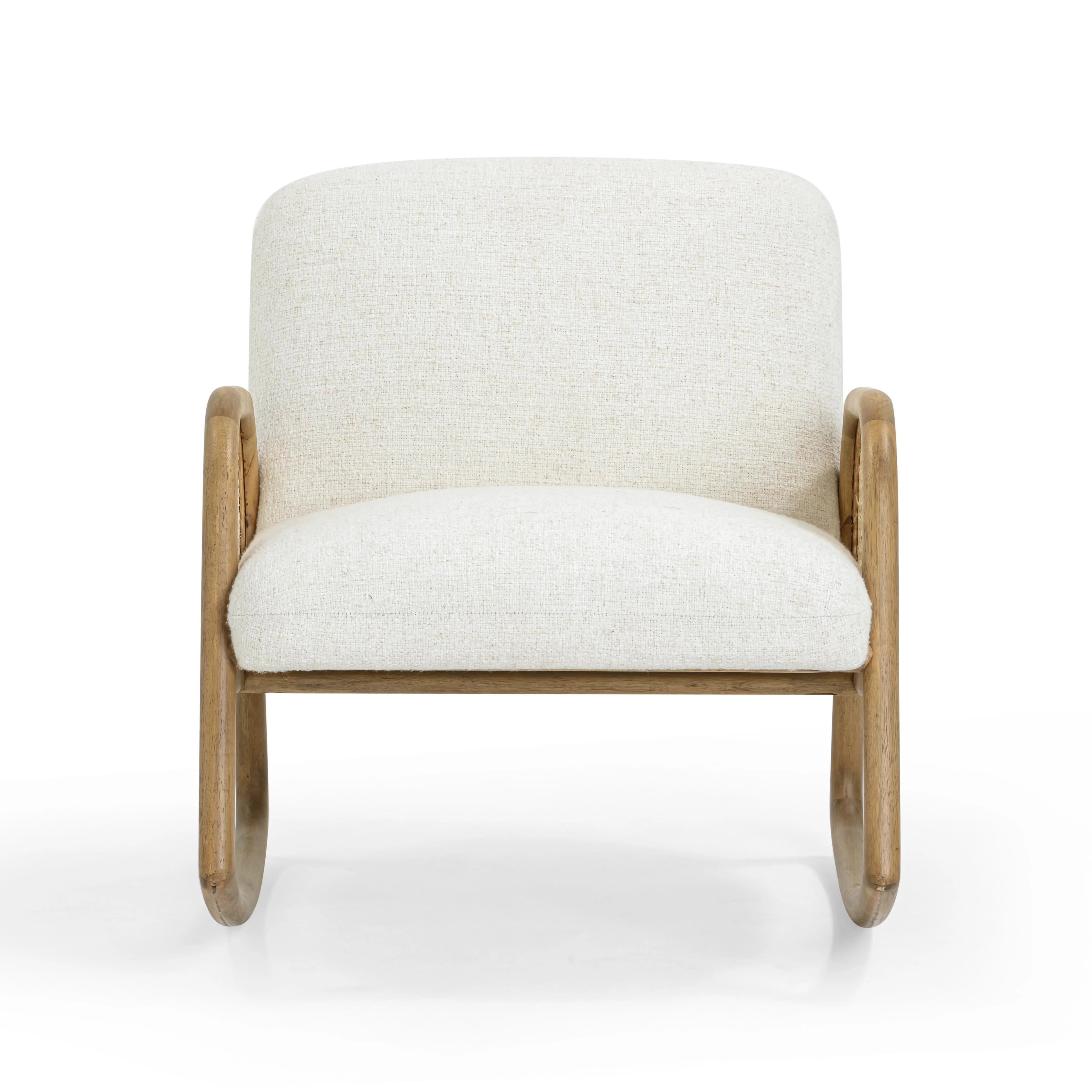 Bonney Cream Performance Fabric Rocking Chair