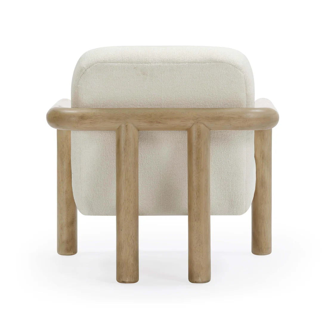 Bekah Cream Textured Weave Accent Chair
