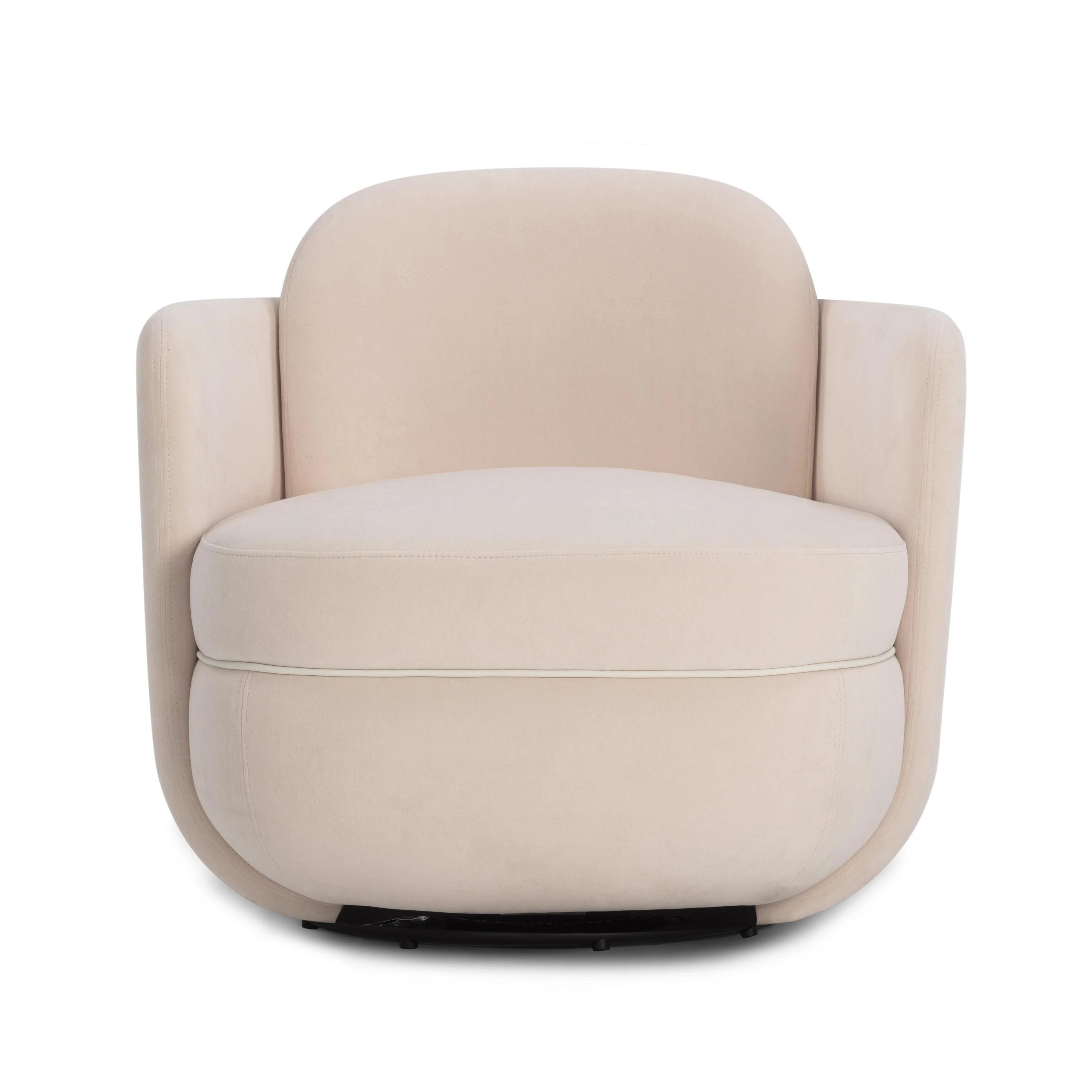 Wolfie Performance Velvet Swivel Accent Chair