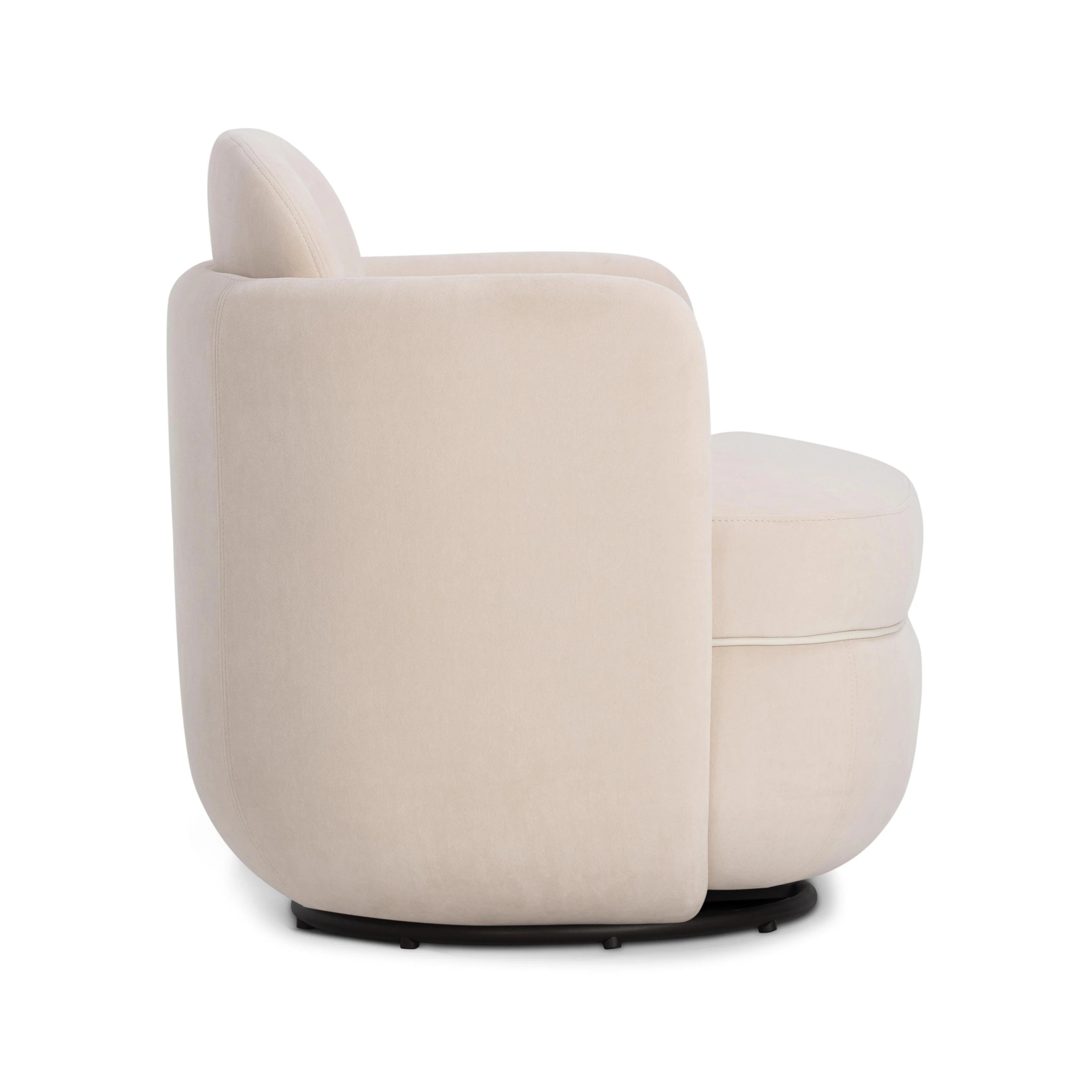 Wolfie Performance Velvet Swivel Accent Chair