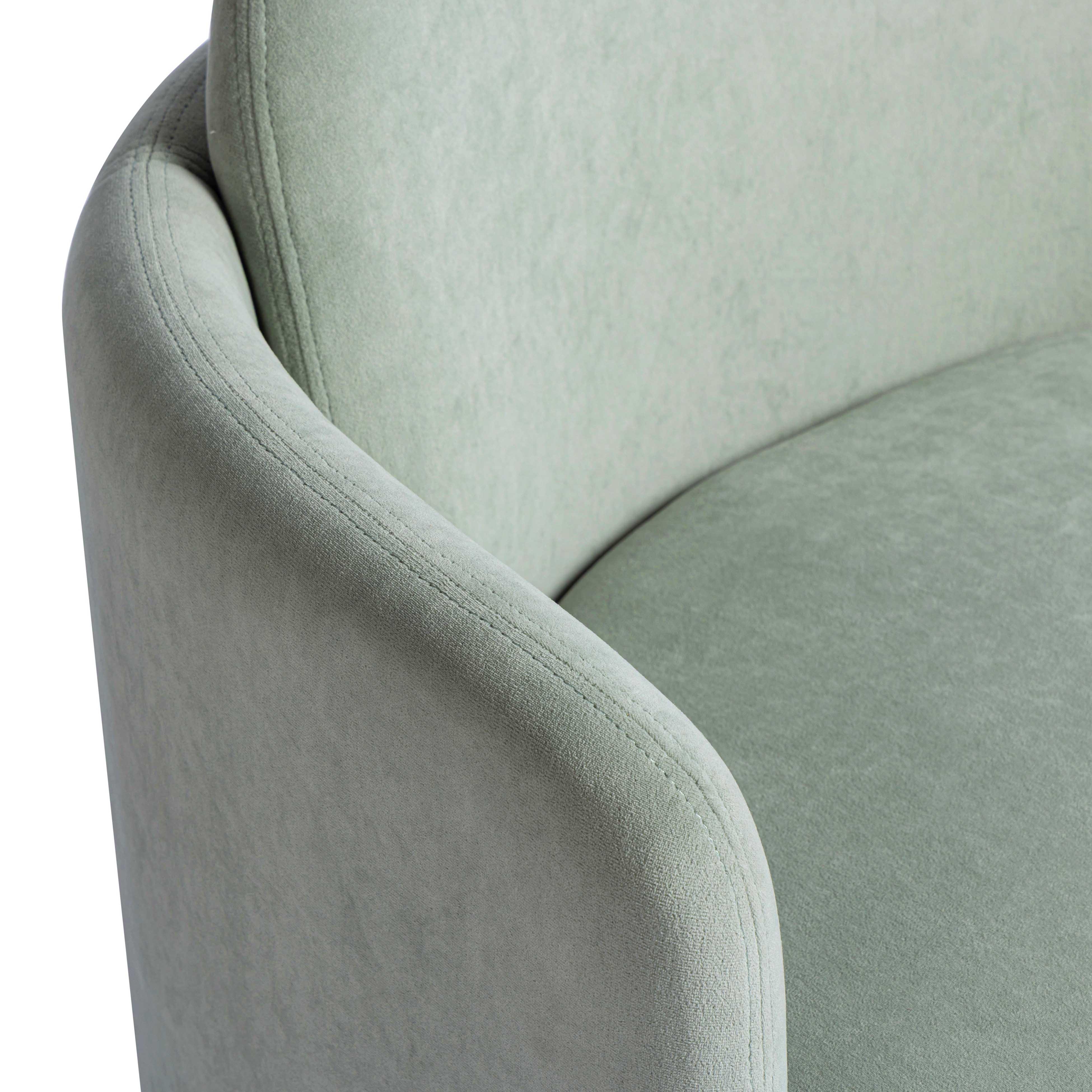 Wolfie Performance Velvet Swivel Accent Chair