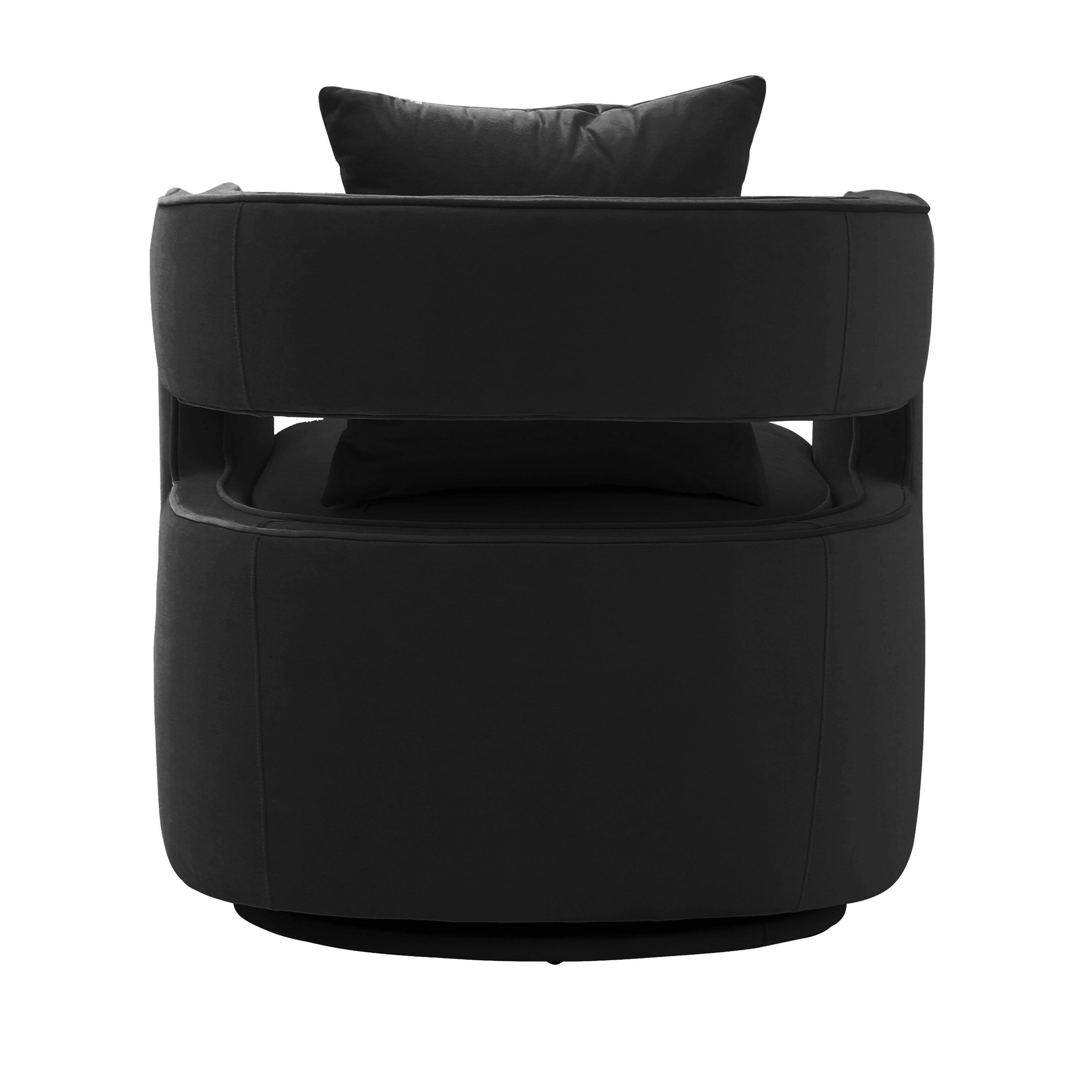 Chaise pivotante noire Kennedy 