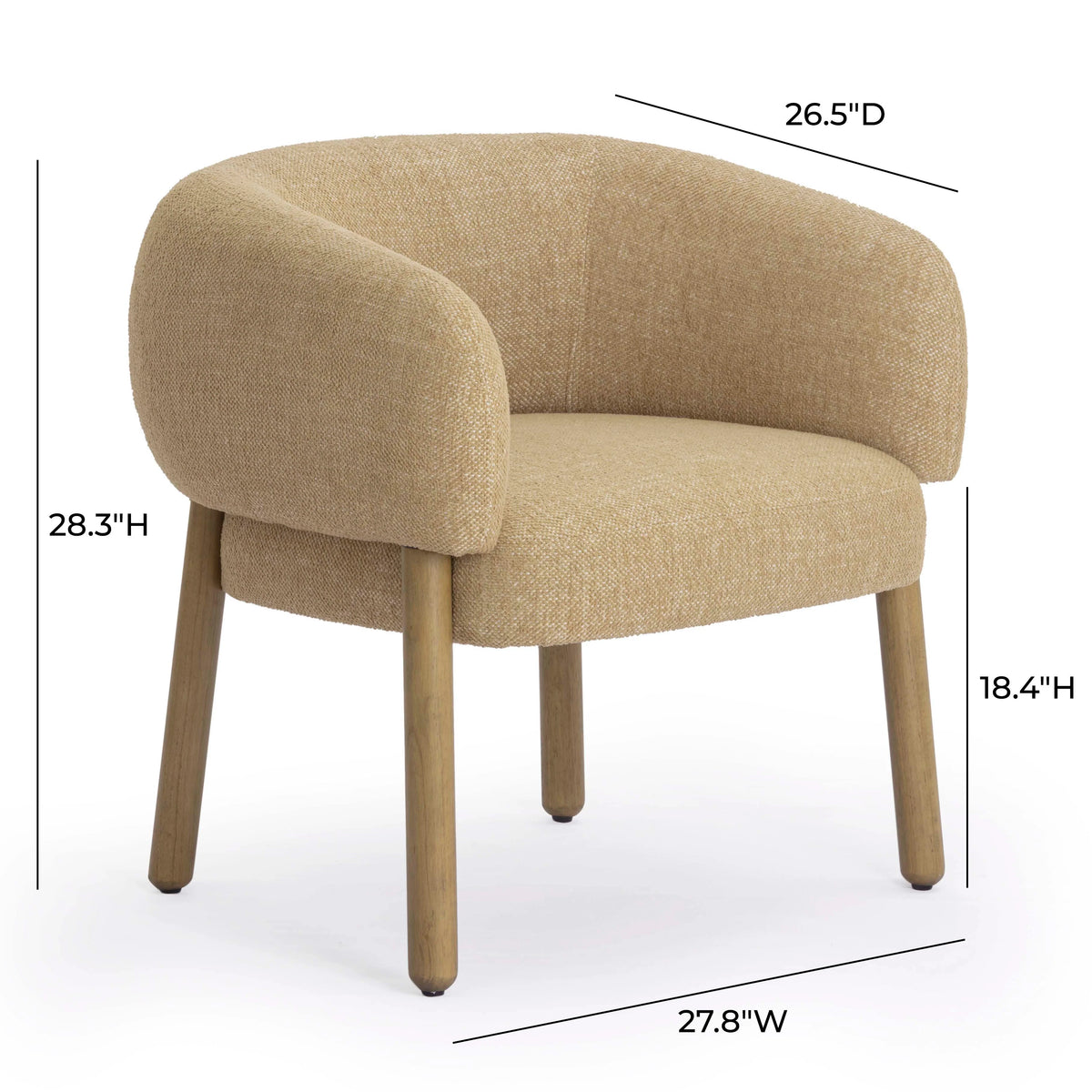 Foxy Performance Fabric Accent Chair