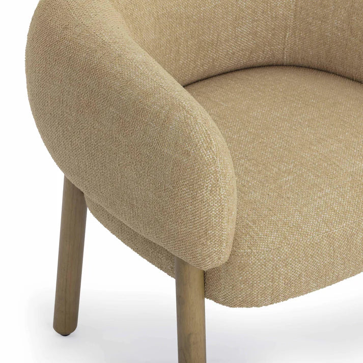 Foxy Textured Fabric Accent Chair
