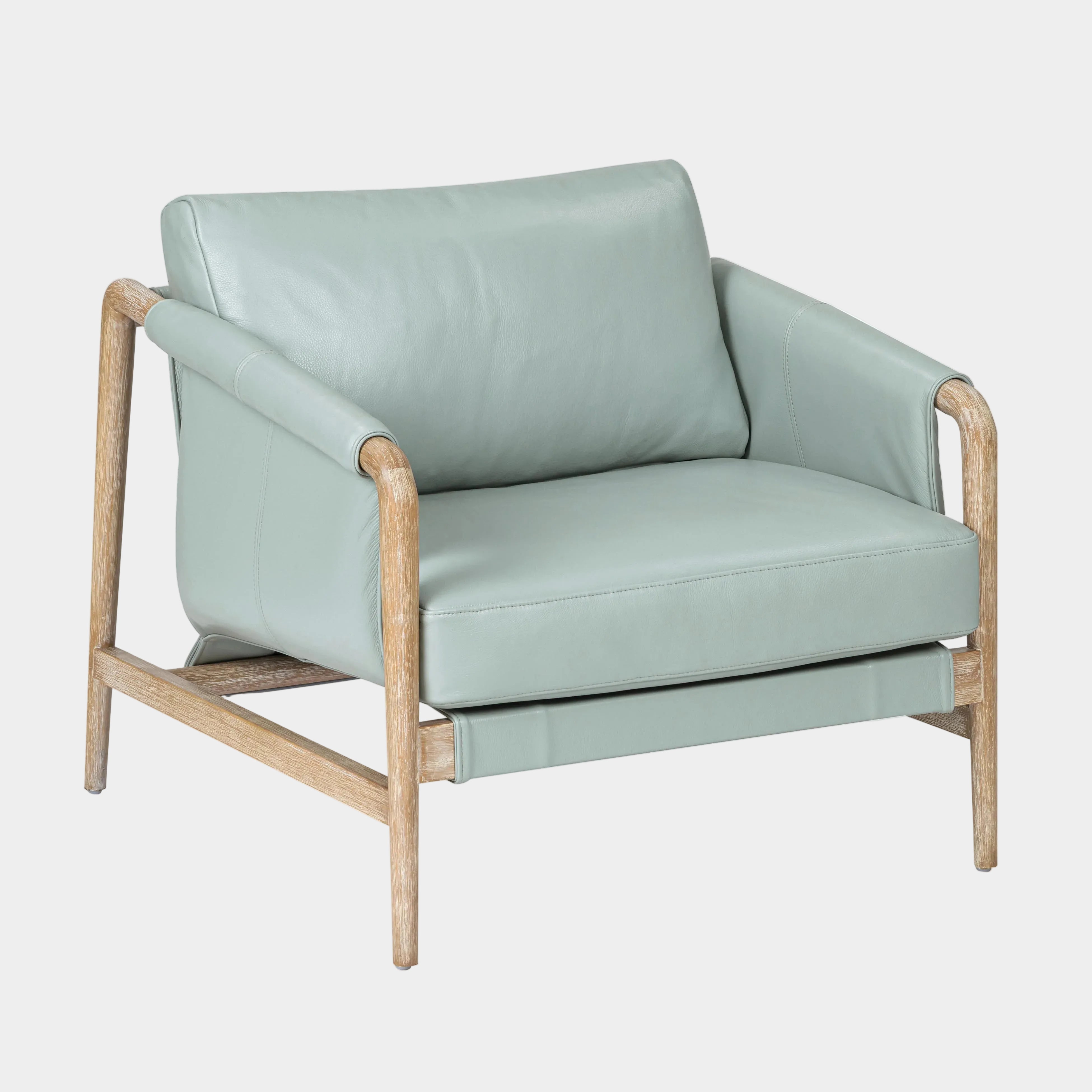 Chakka Contract-Grade Genuine Leather Accent Chair