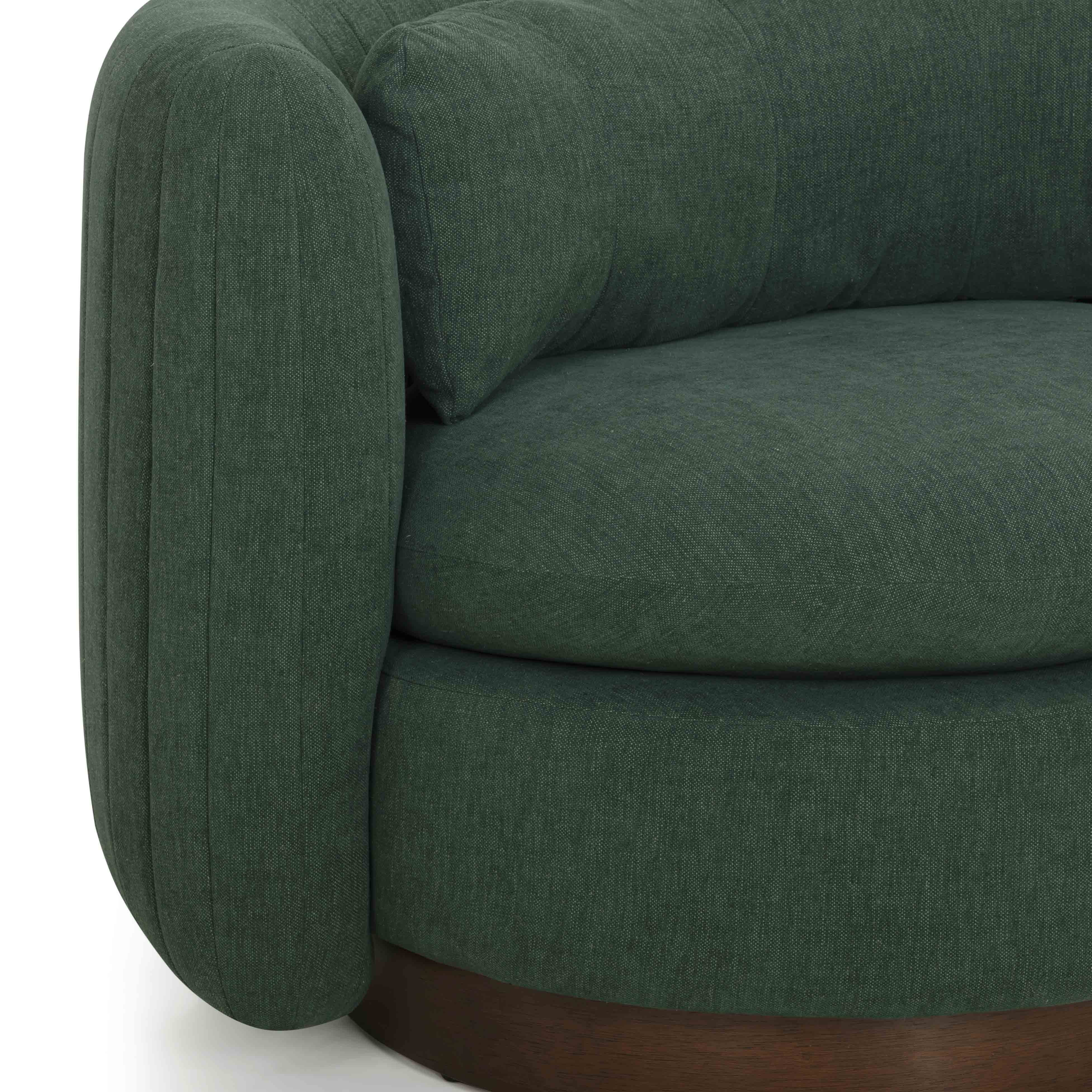 Nura Contract-Grade Chenille Swivel Accent Chair