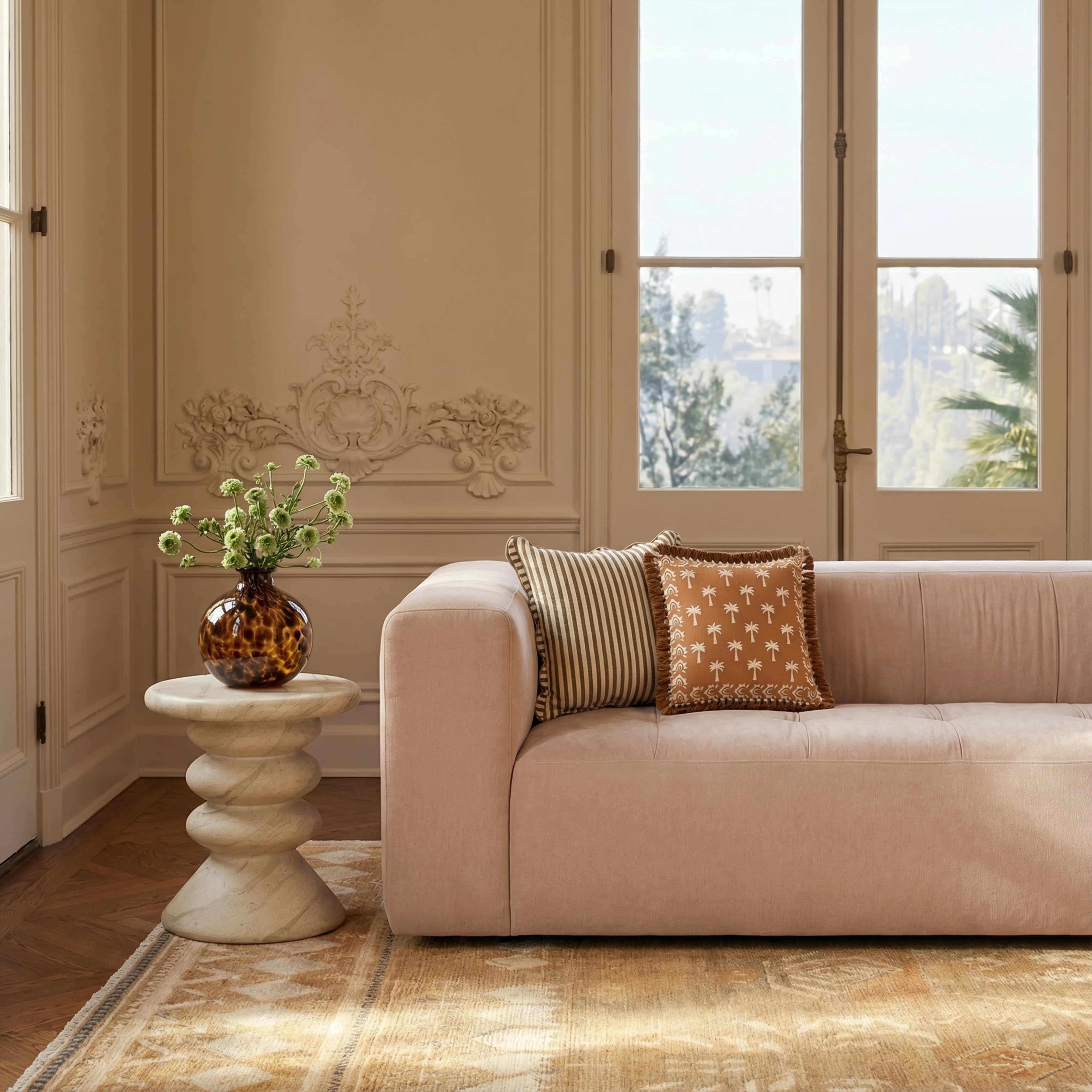 Alder 89" Upcycled Contract-Grade Chenille Sofa