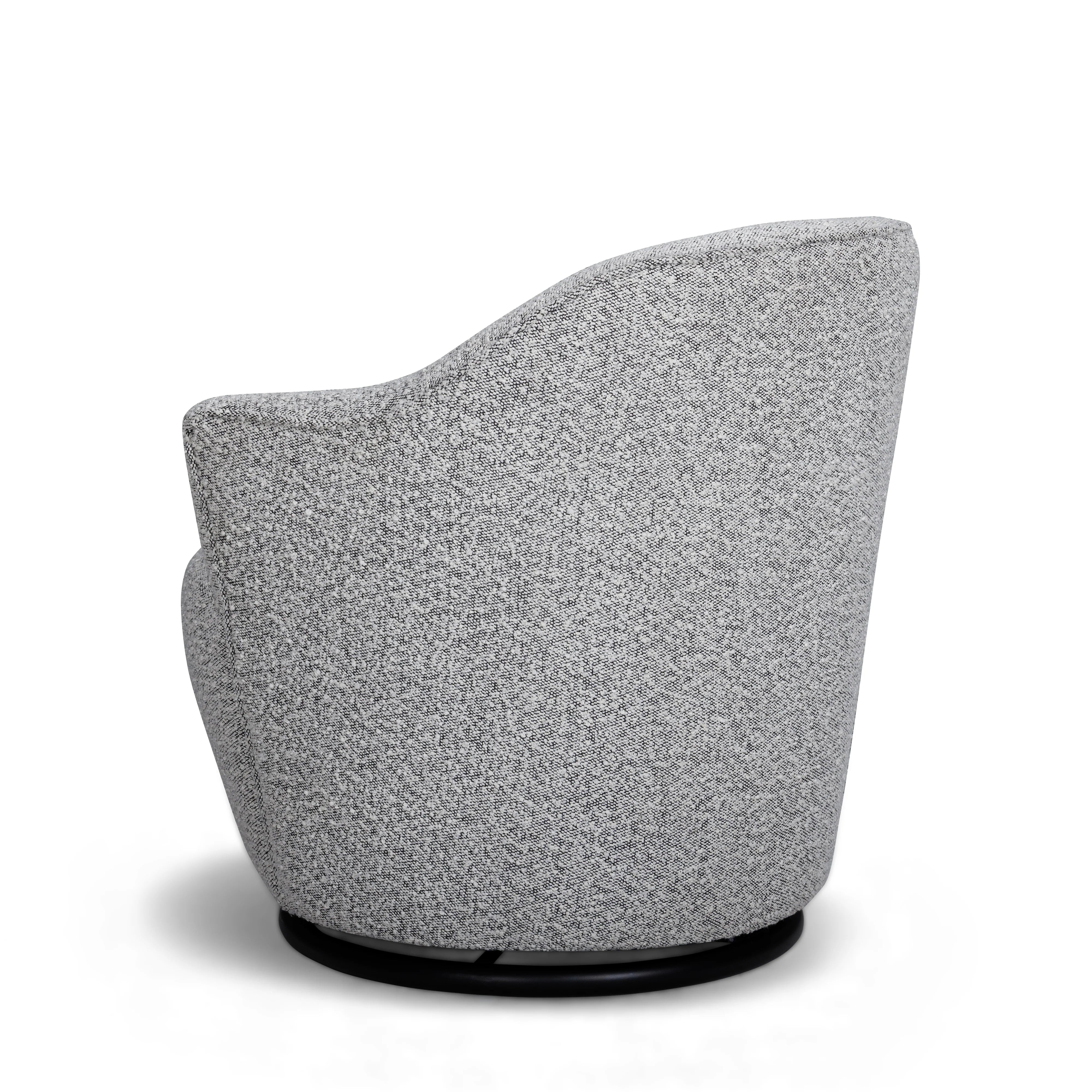 Chaise pivotante Skyla Cream Boucle 