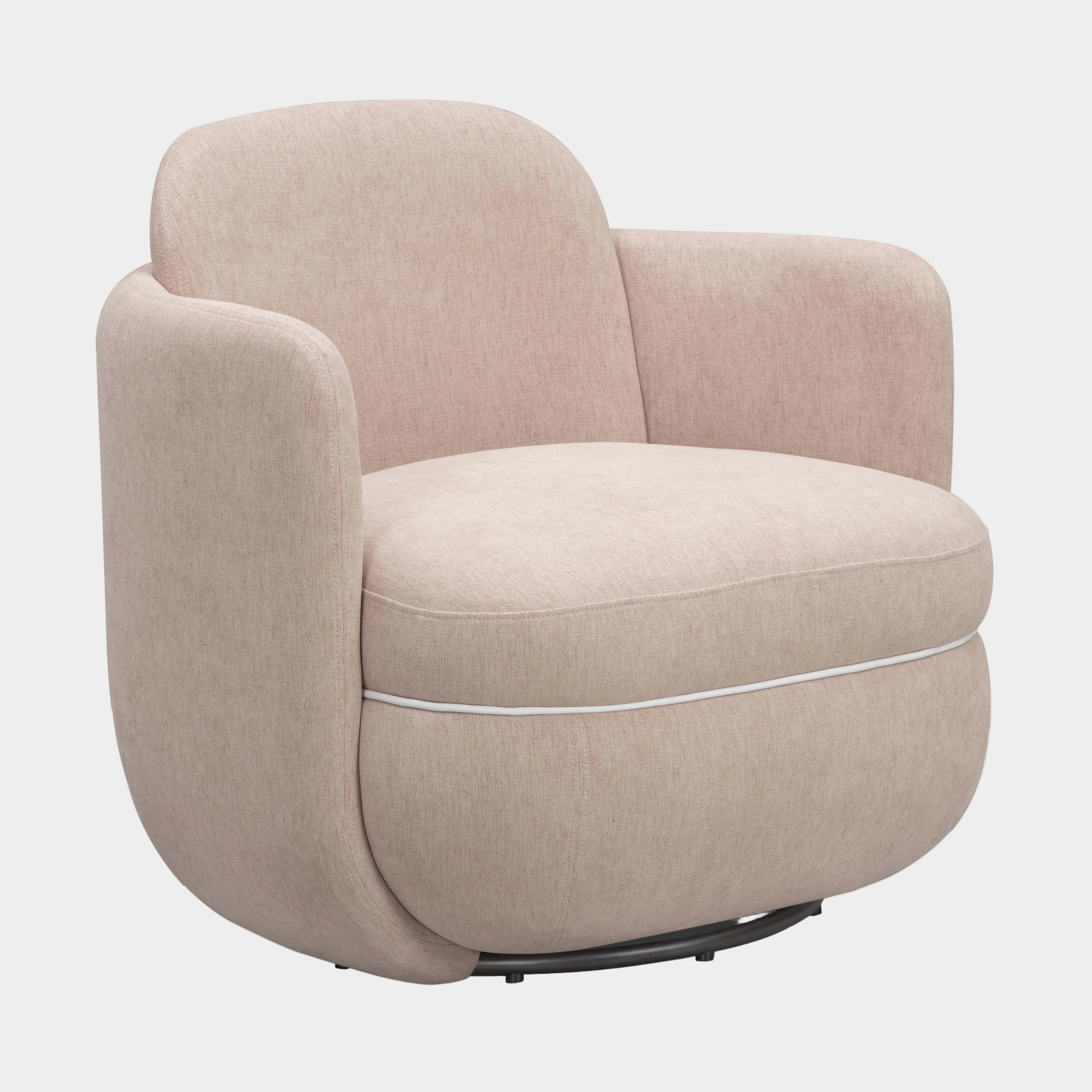 Wolfie Performance Chenille Swivel Accent Chair