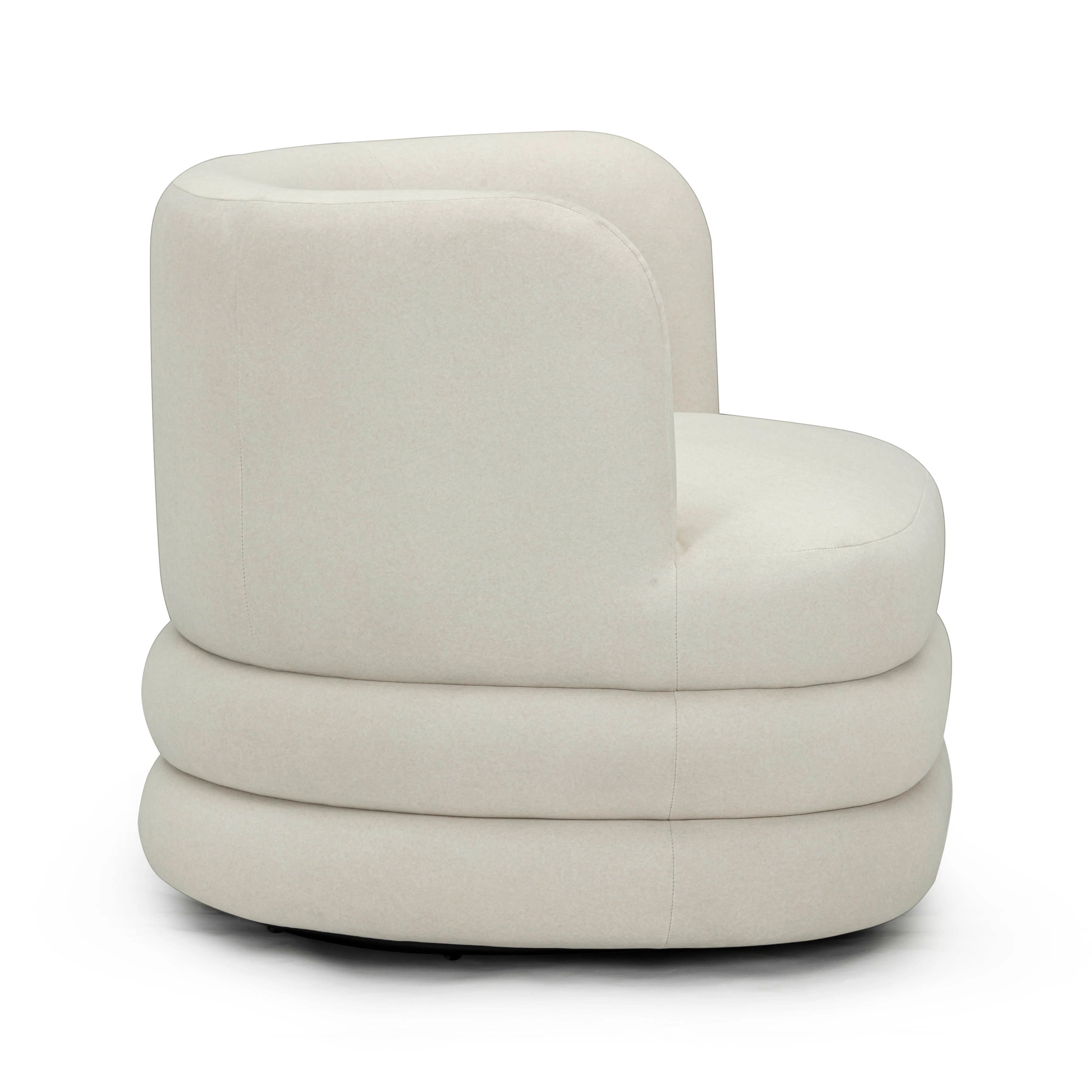 Astor Performance Faux Mohair Swivel Hotel Lounge Chair