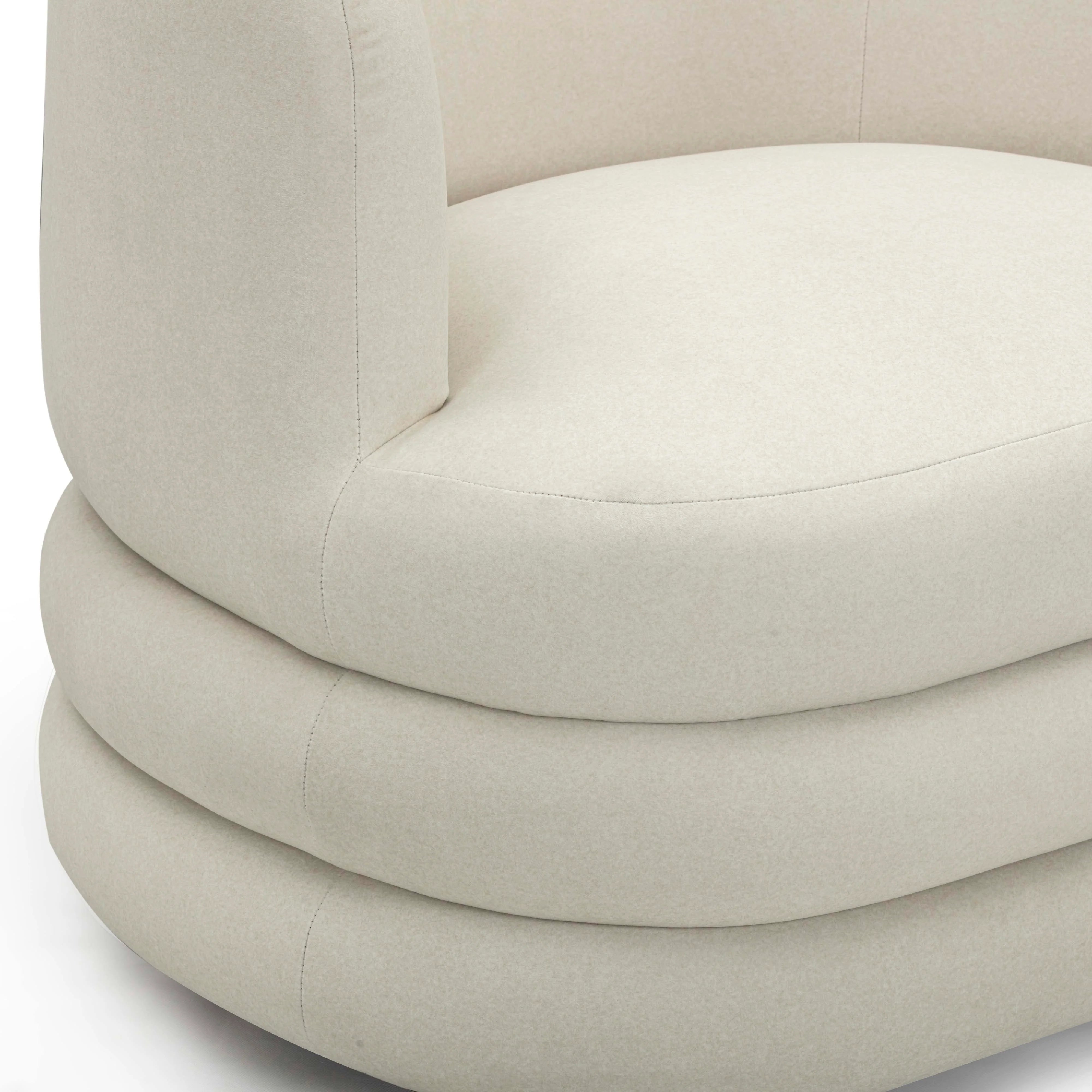 Astor Performance Faux Mohair Swivel Hotel Lounge Chair