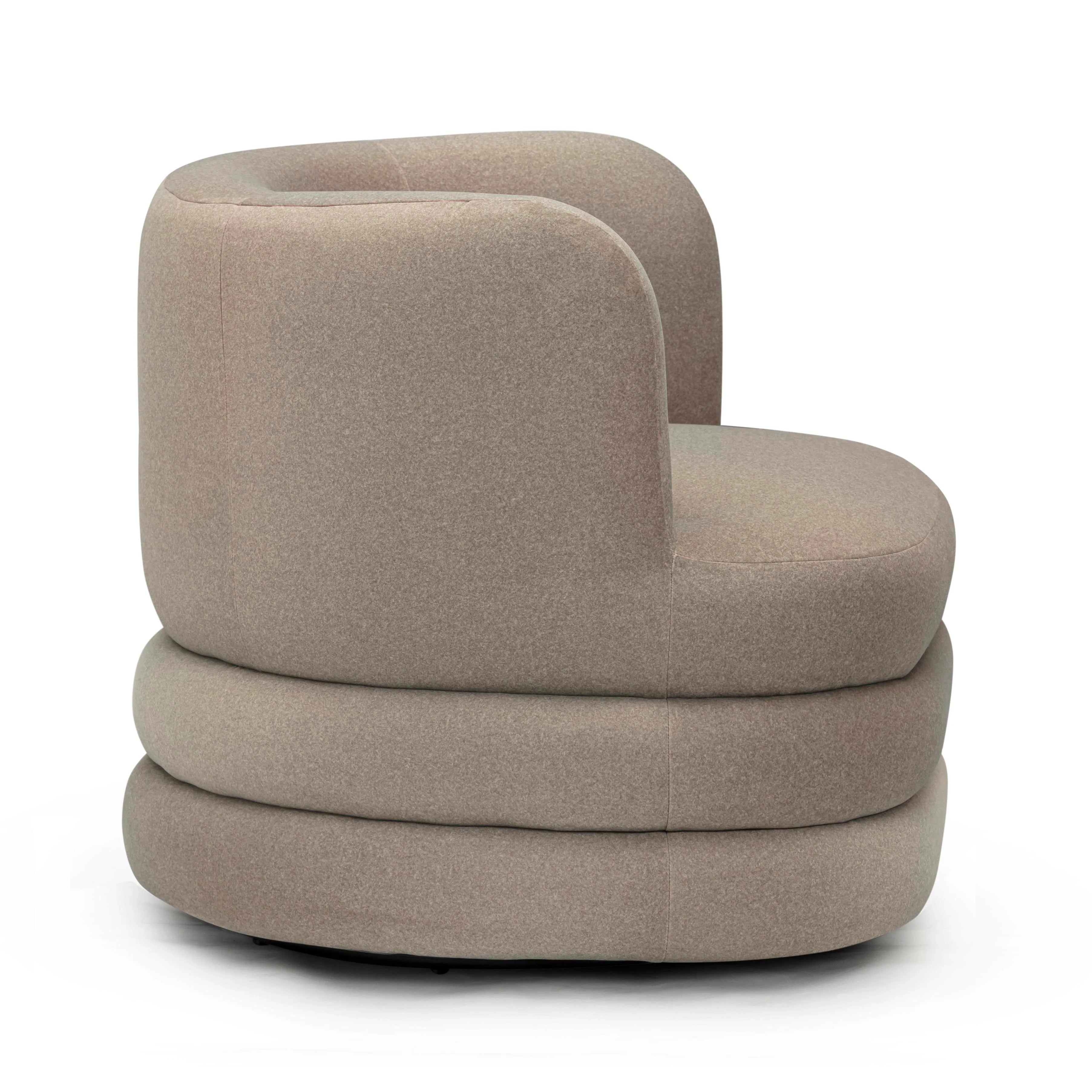 Astor Performance Faux Mohair Swivel Hotel Lounge Chair