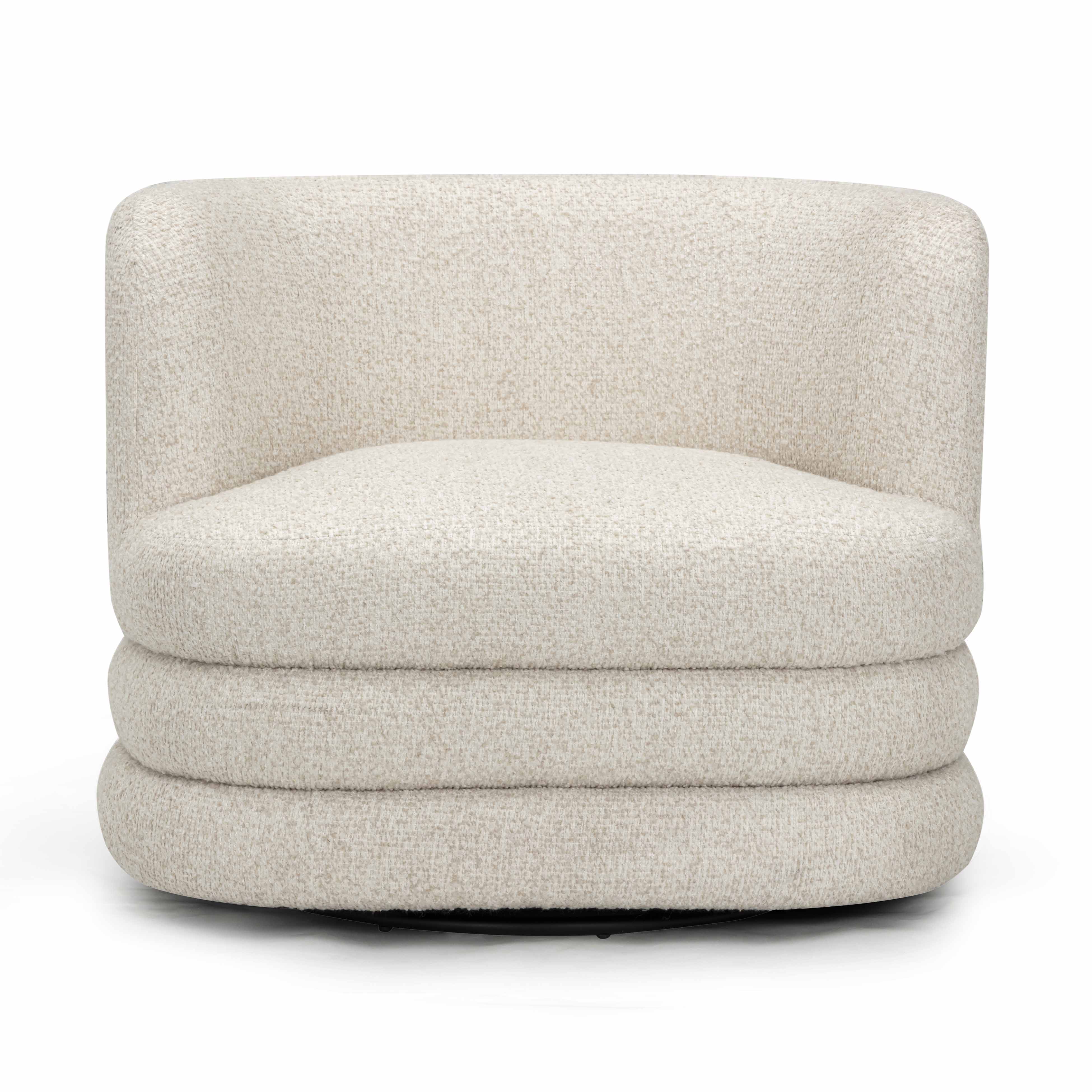 Astor Heavy Performance Boucle Swivel Hotel Lounge Chair