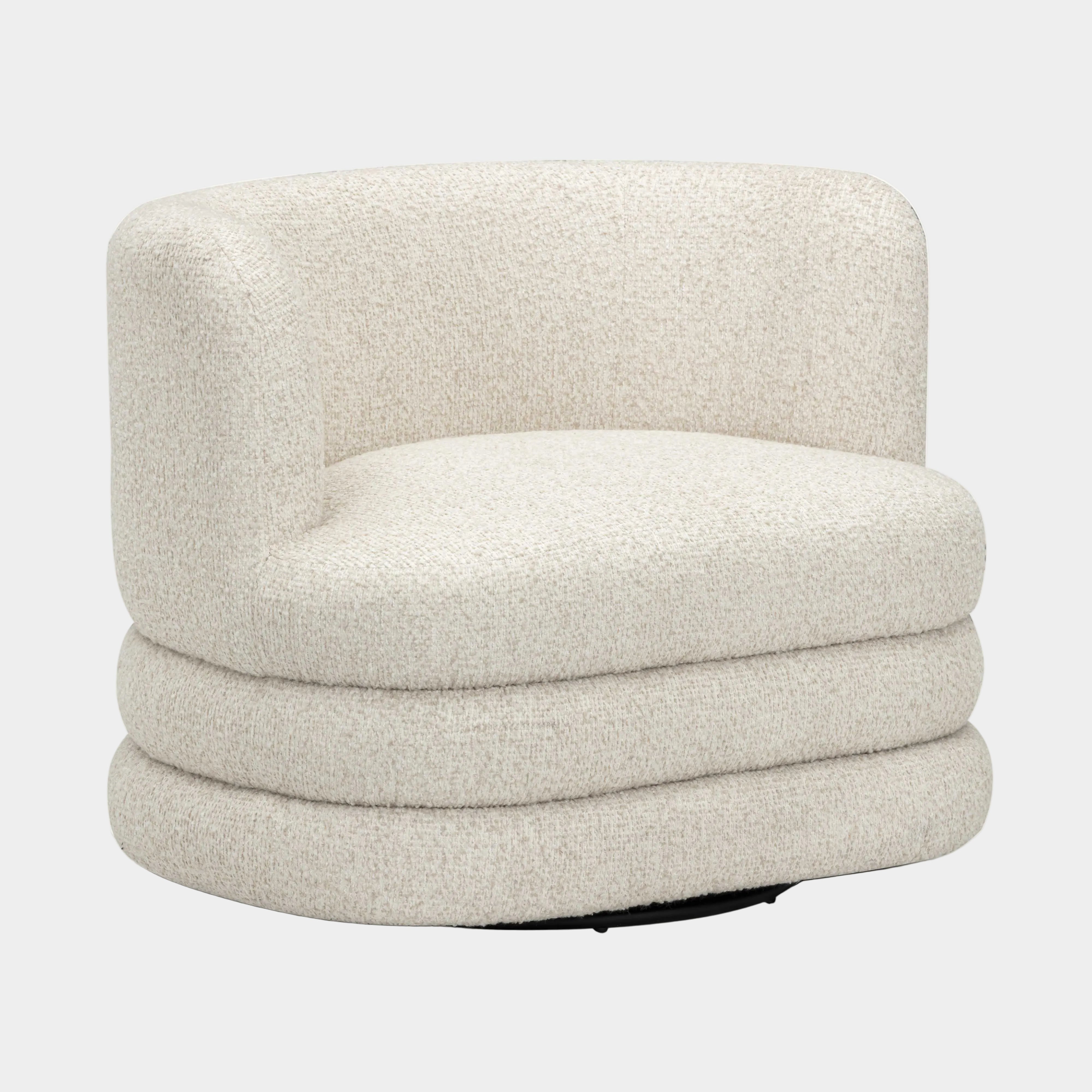 Astor Heavy Performance Boucle Swivel Hotel Lounge Chair