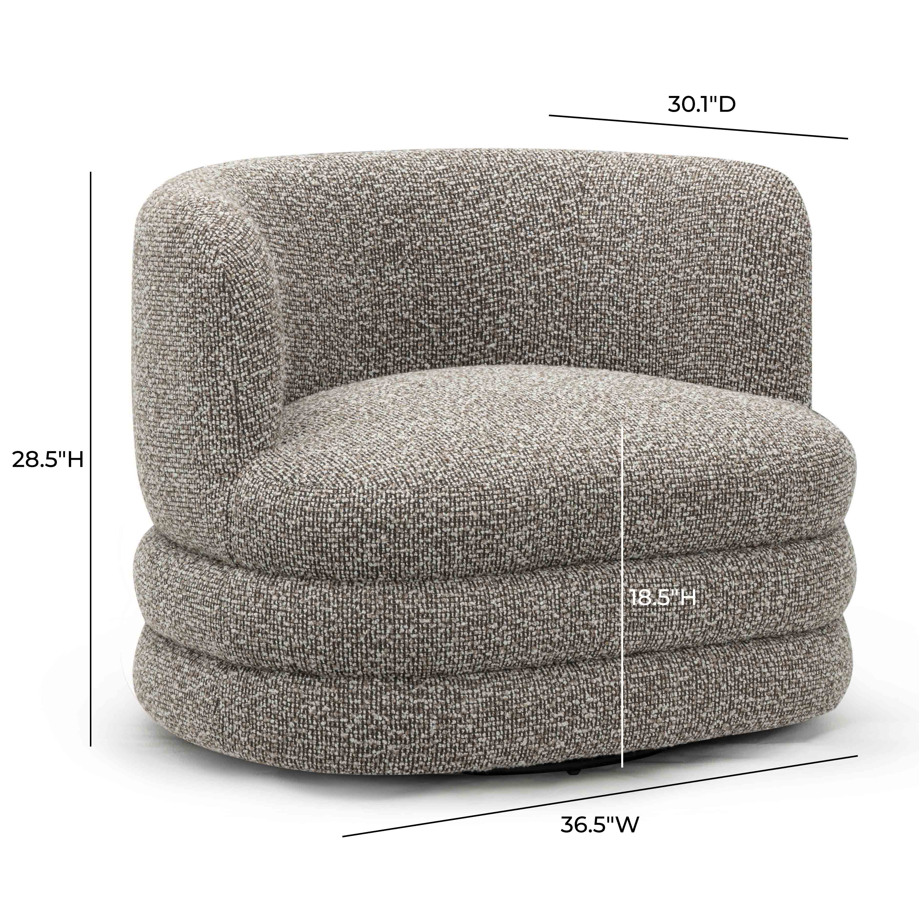 Astor Heavy Performance Boucle Swivel Hotel Lounge Chair