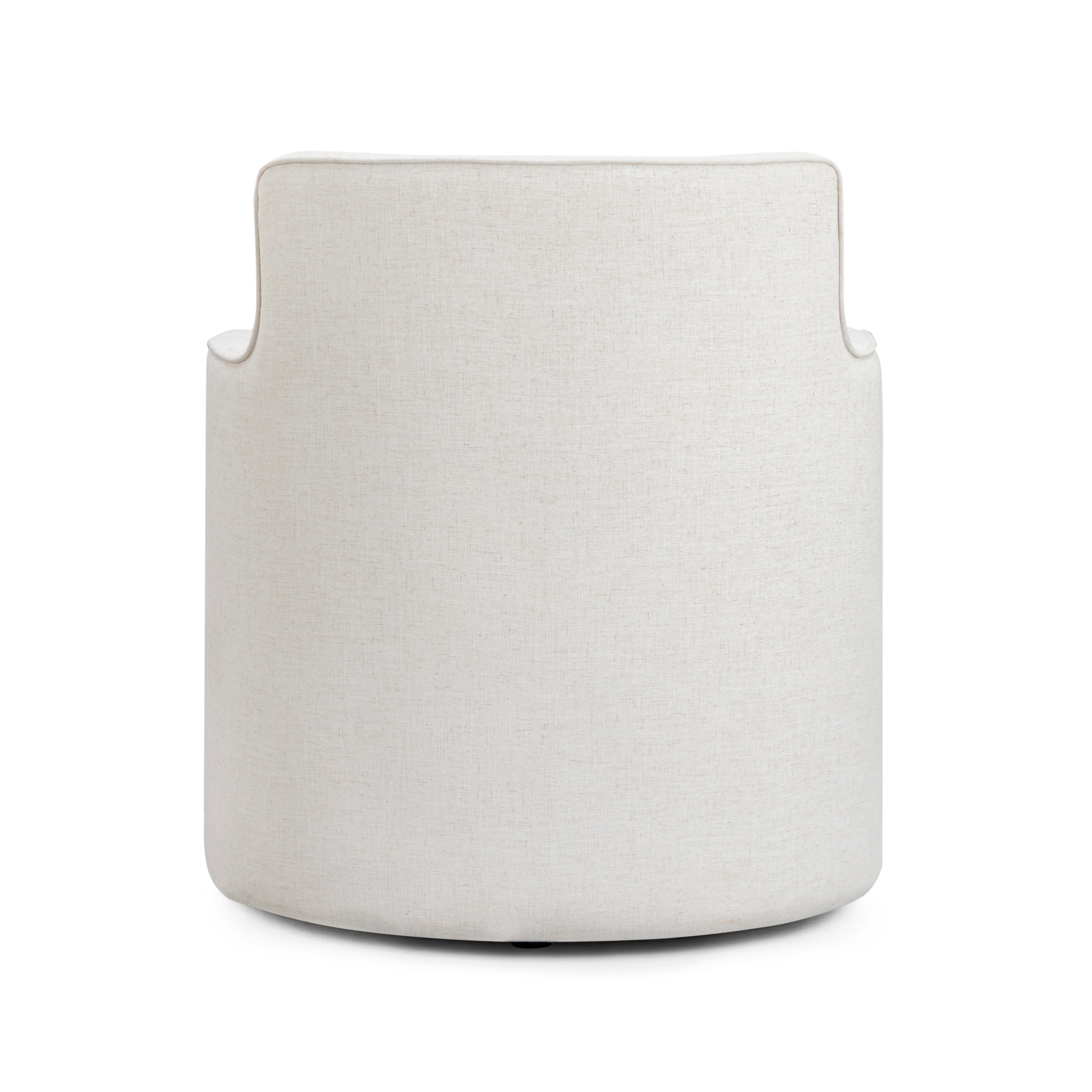 Passe Cream Upcycled Performance Linen Swivel Chair