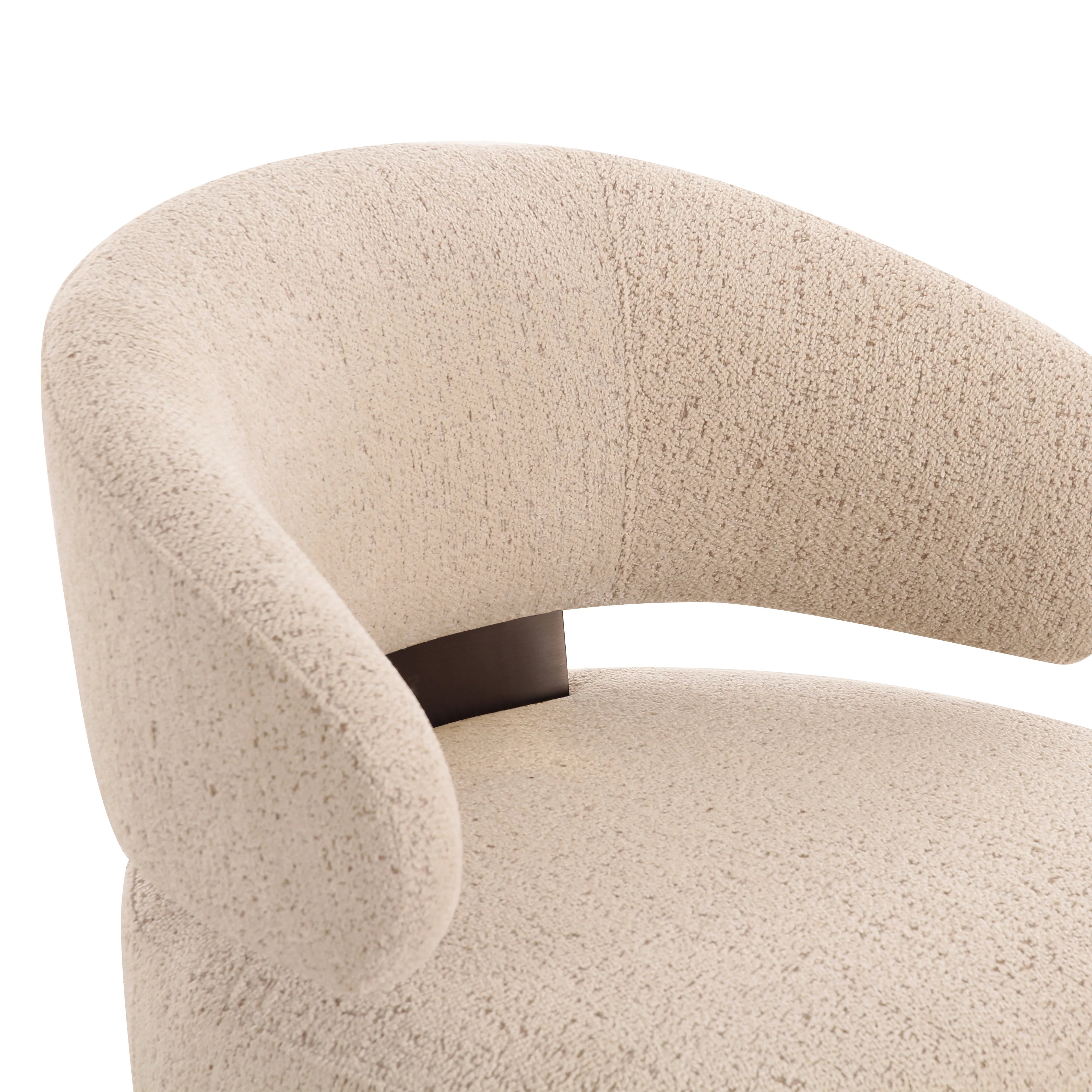 Austin Cream Performance Boucle Swivel Accent Chair