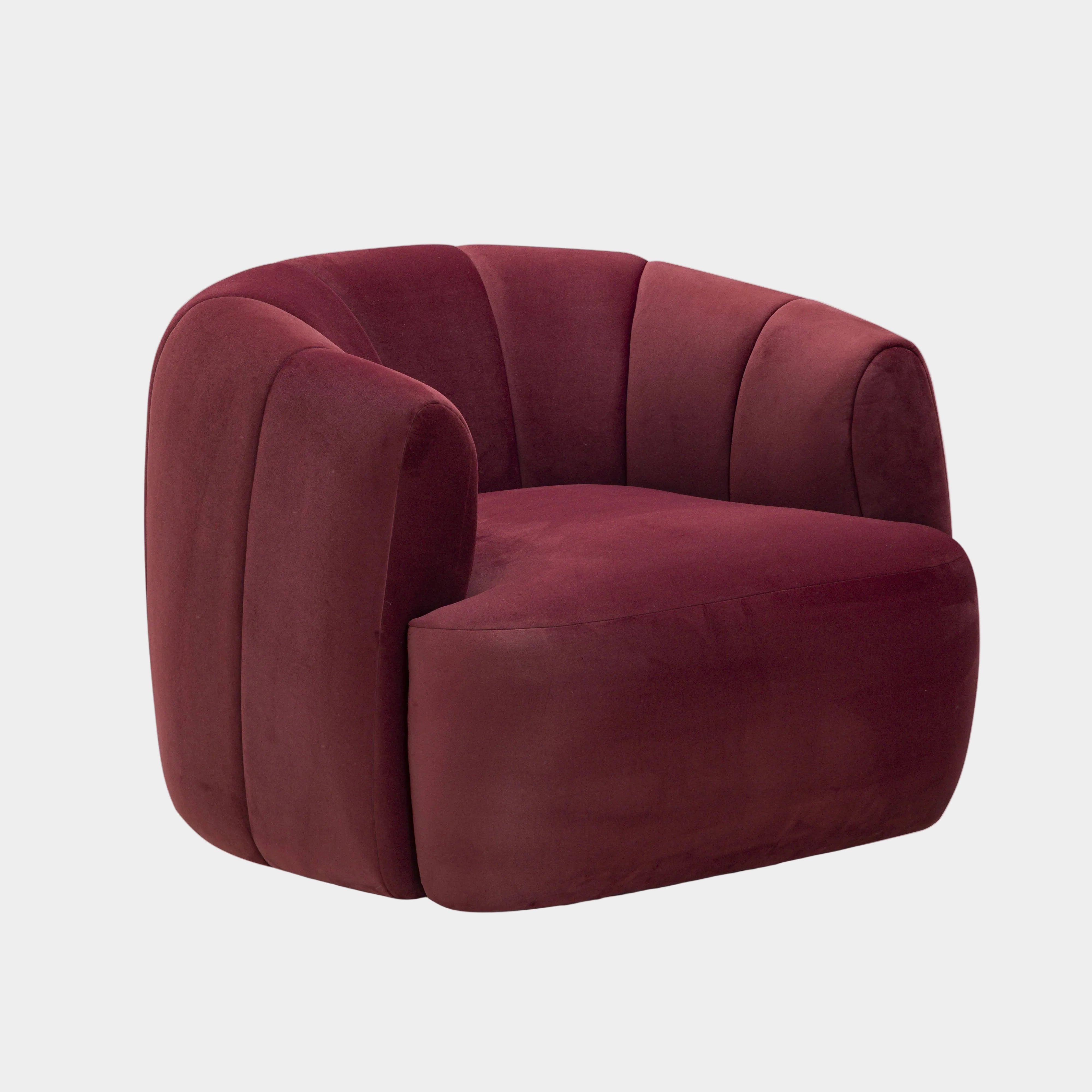 Jasmine Performance Velvet Swivel Accent Chair