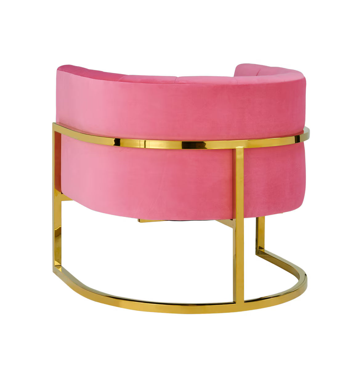 Magnolia Rose Pink Velvet Chair